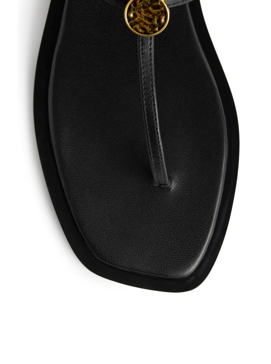 Toteme T-STRAP LEATHER SANDALS, view 7