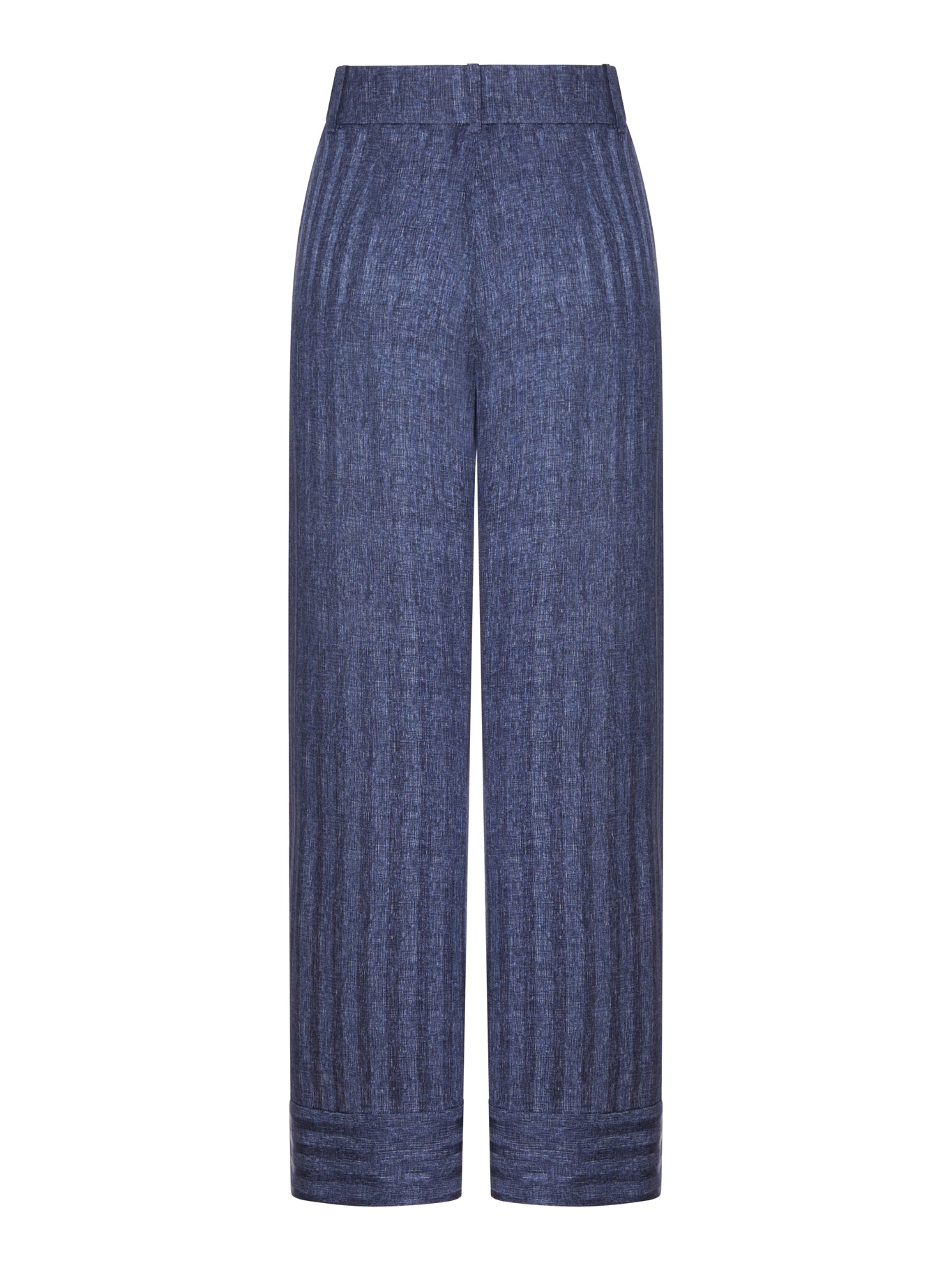 Giorgio Armani PRINTED SILK TROUSERS WITH PLEATS, view 2