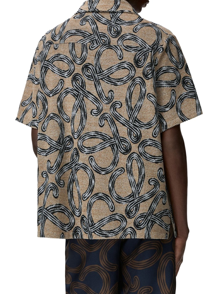 Loewe X Paula's Ibiza SHORT-SLEEVED SHIRT WITH ALL-OVER ANAGRAM, view 4