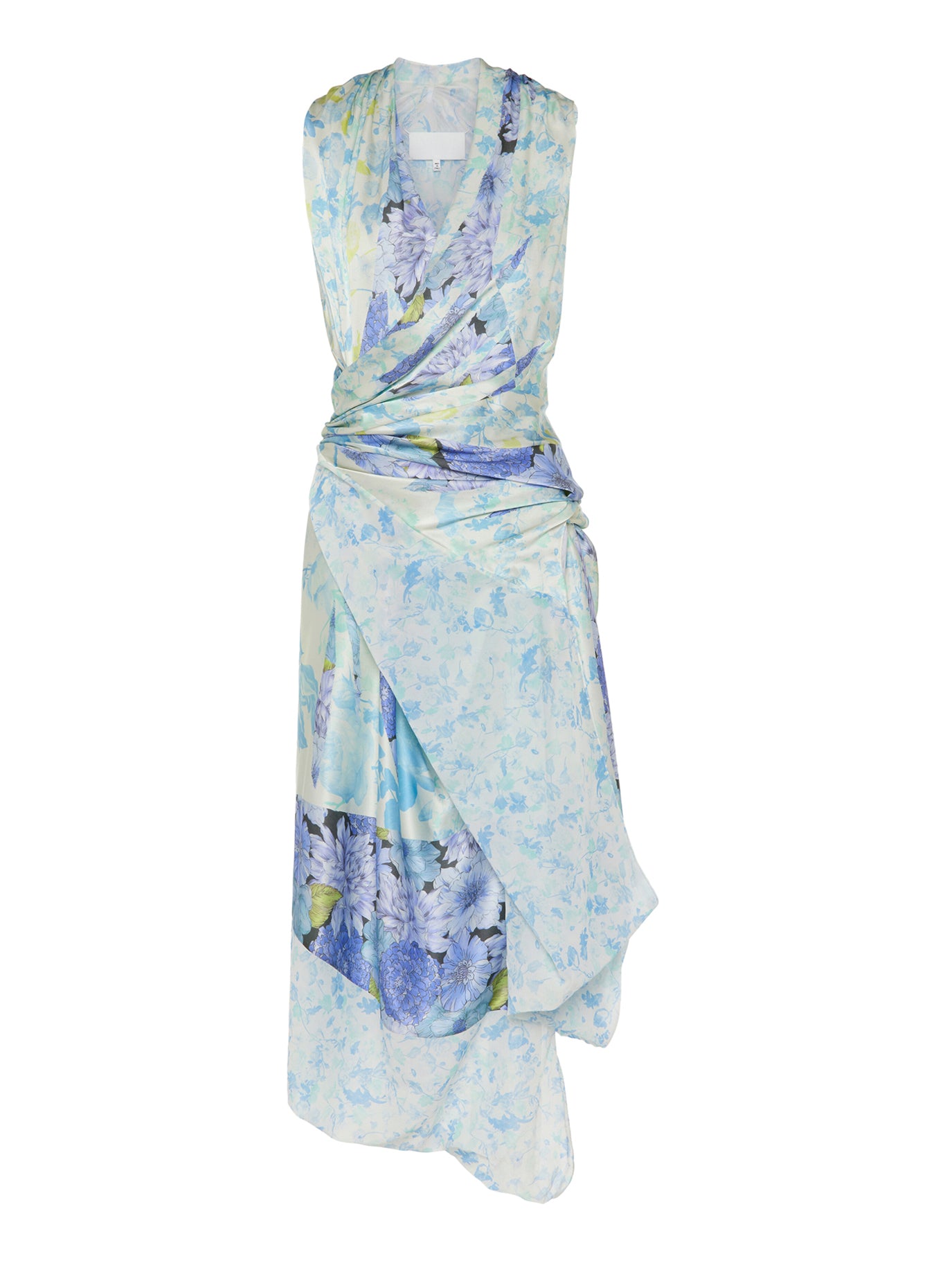 Maison Margiela FLORAL SILK WRAP DRESS