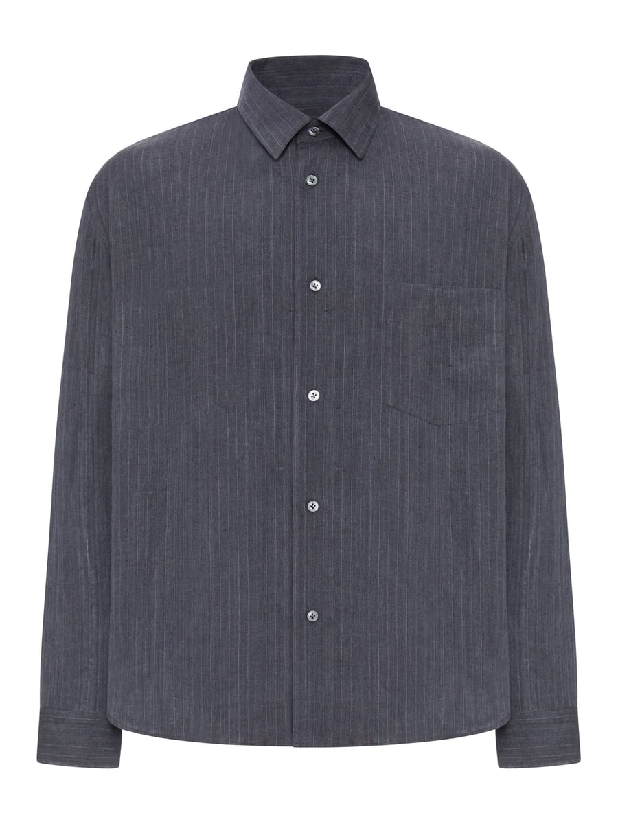 Lardini STRIPED LINEN SHIRT
