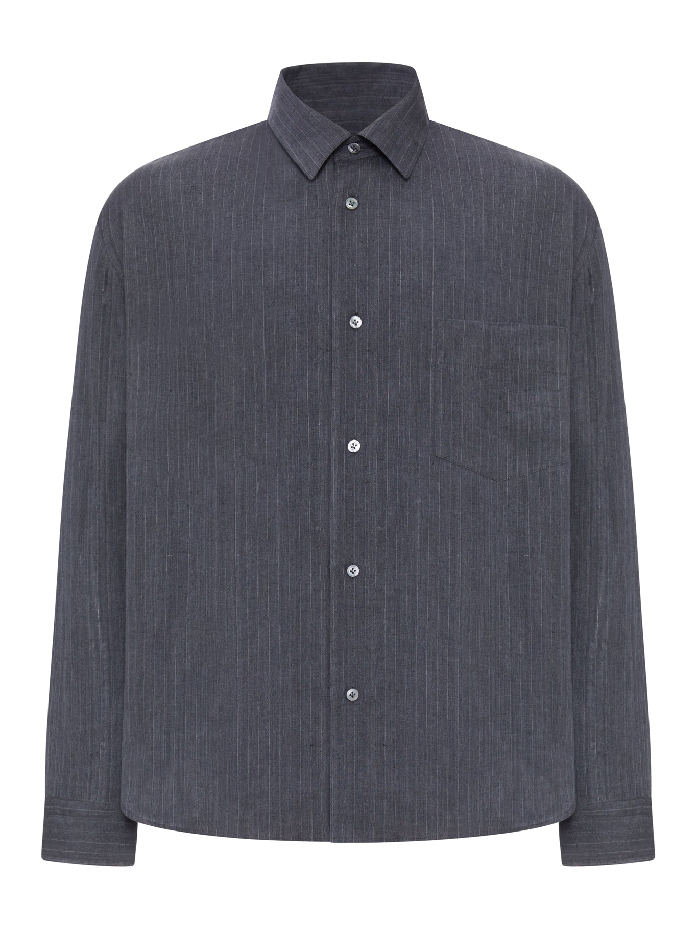 Lardini STRIPED LINEN SHIRT