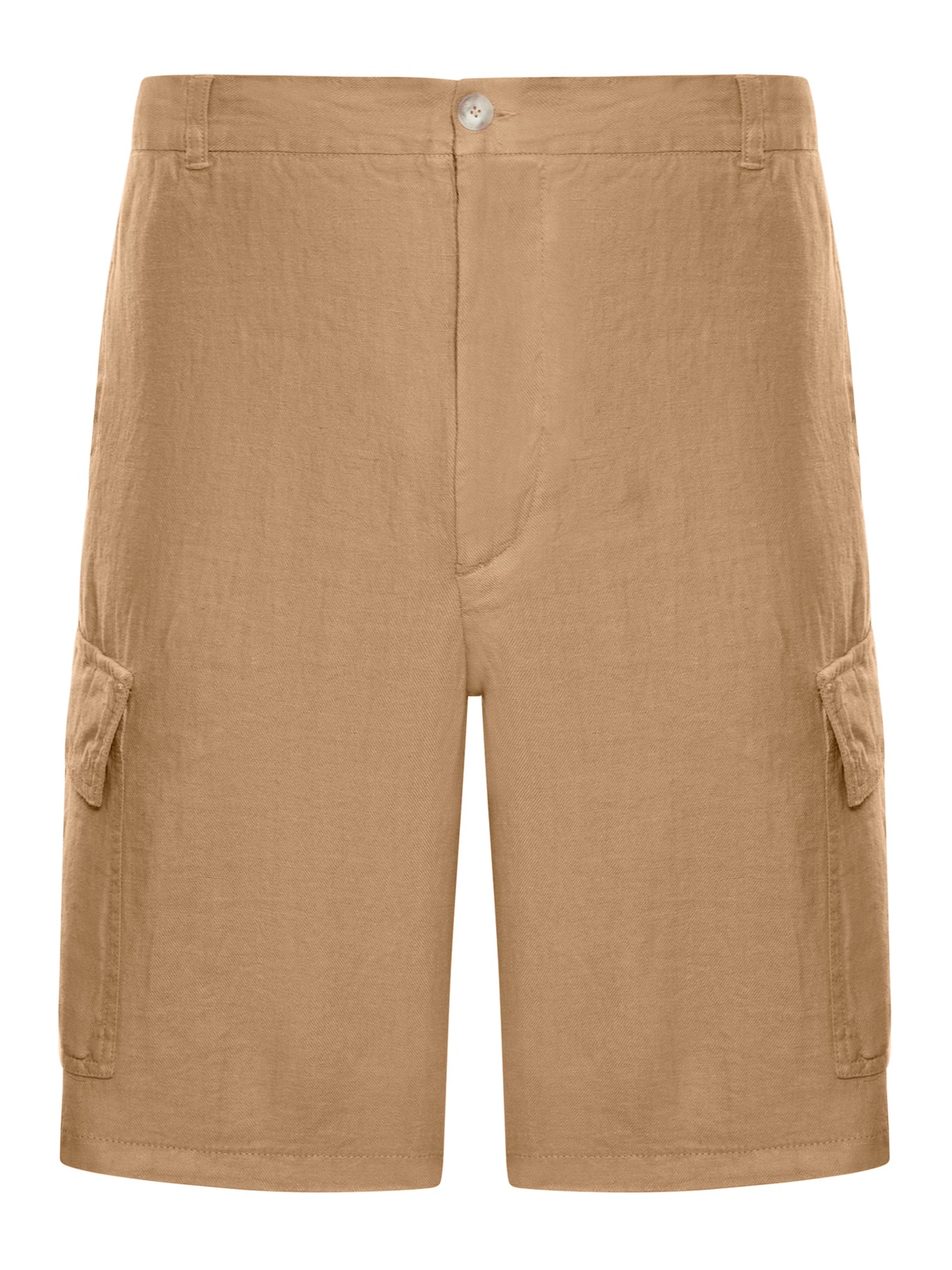 120% Lino LINEN CARGO BERMUDA SHORTS