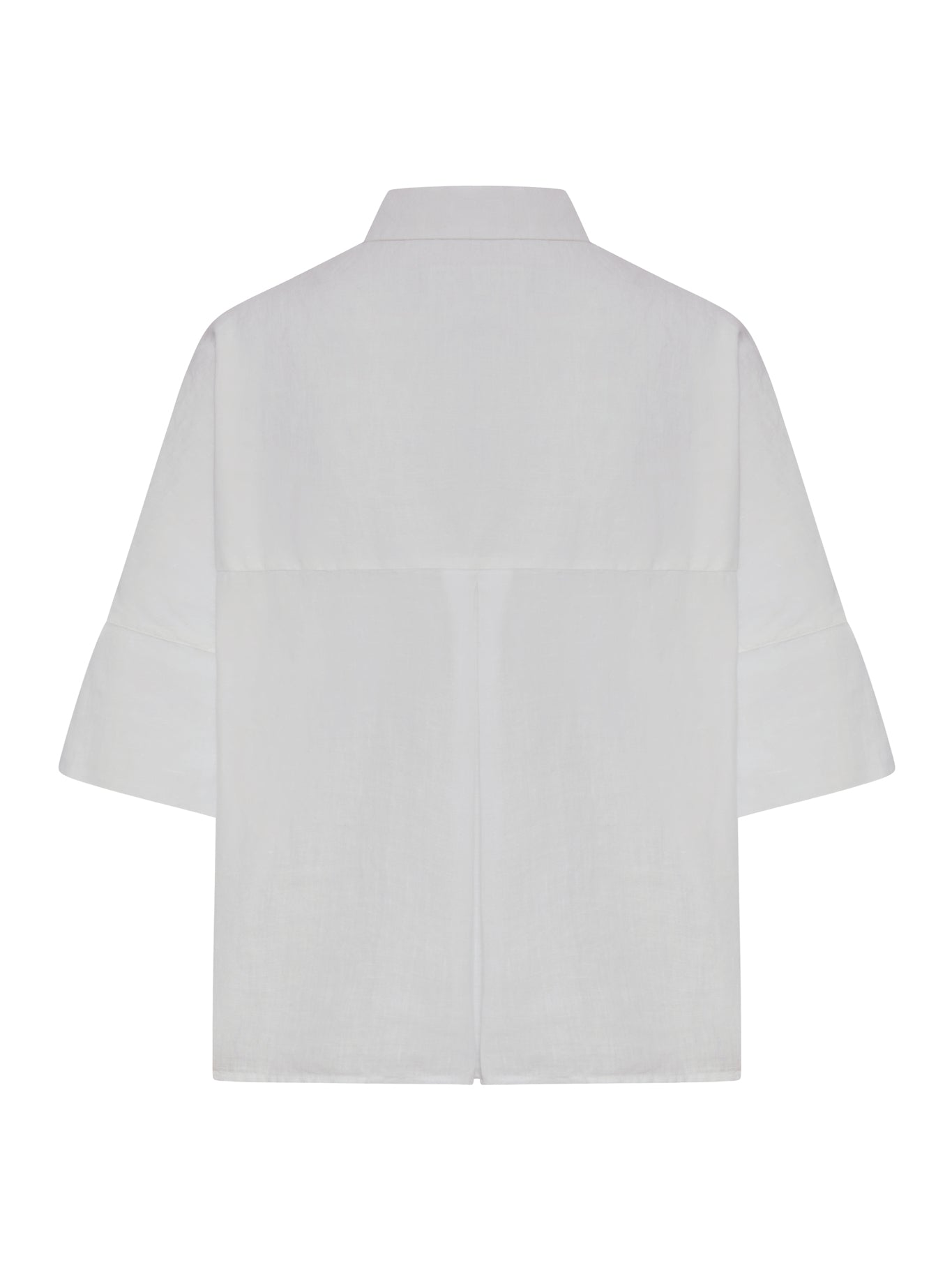 120% Lino LINEN SHIRT WITH CLASSIC COLLAR, view 2