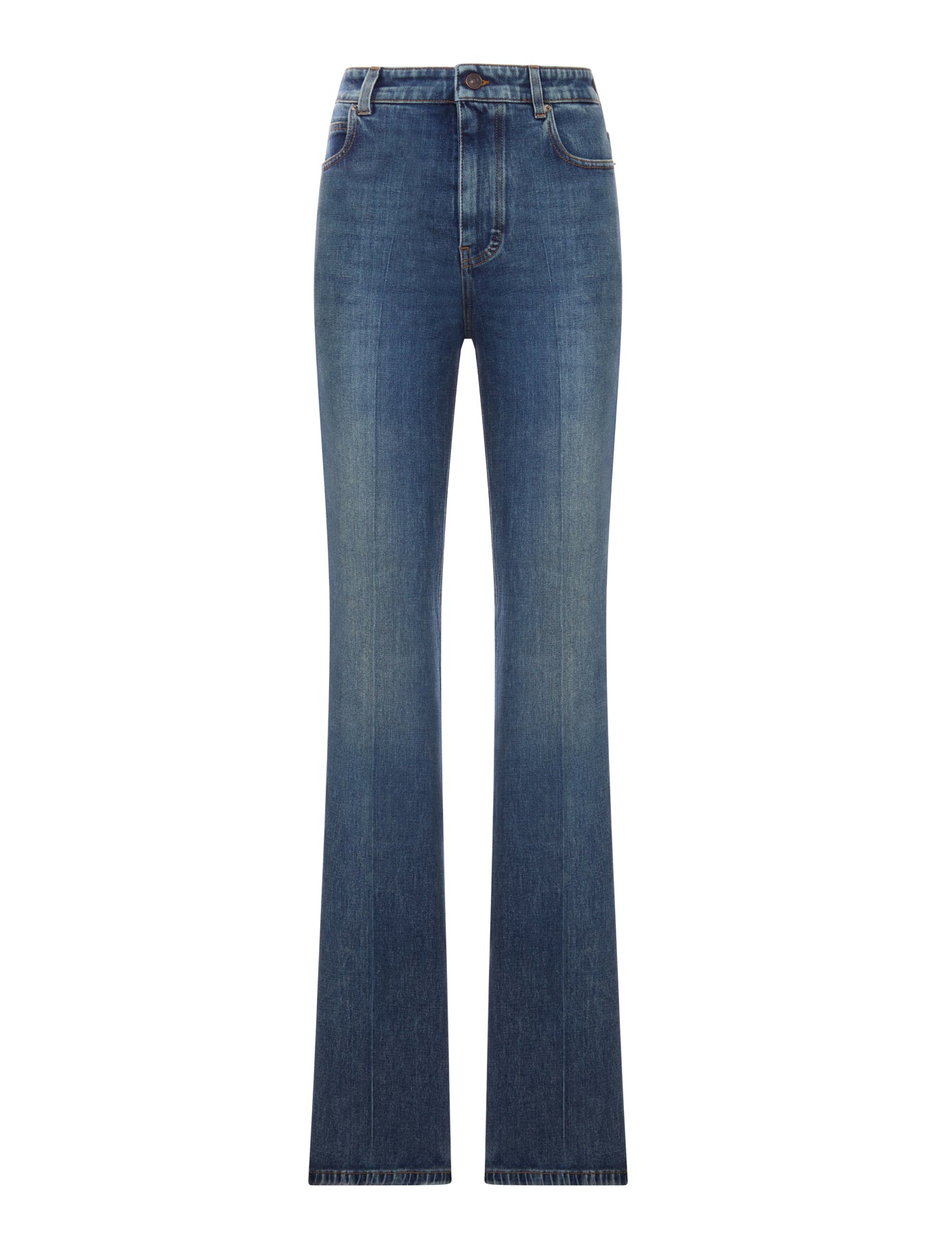 Balenciaga HIGH-WAISTED JEANS IN VINTAGE BLUE