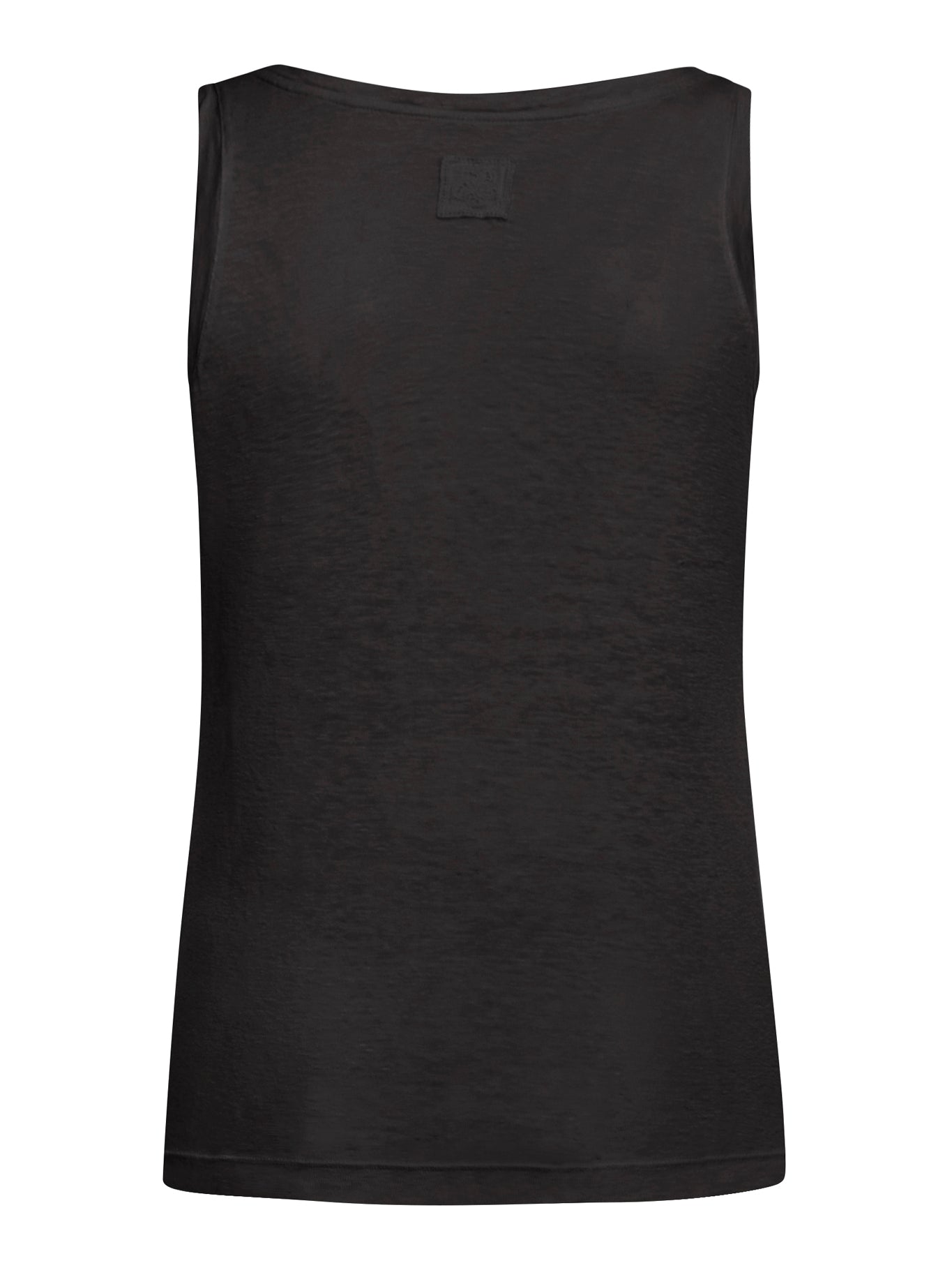 120% Lino LINEN TOP WITH DEEP NECKLINE, view 2