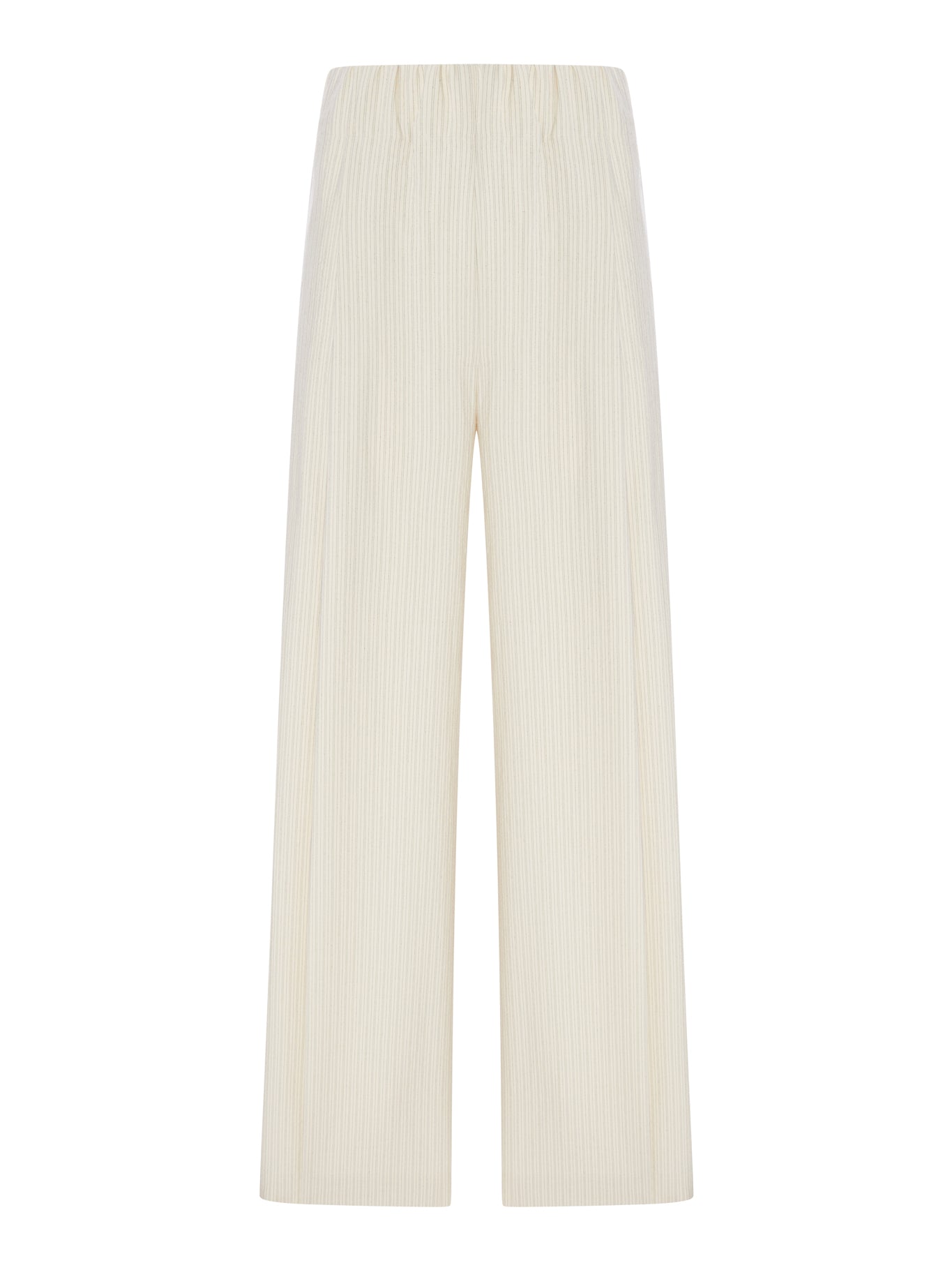 Dries Van Noten WIDE-LEG COTTON TROUSERS WITH STRIPED PATTERN