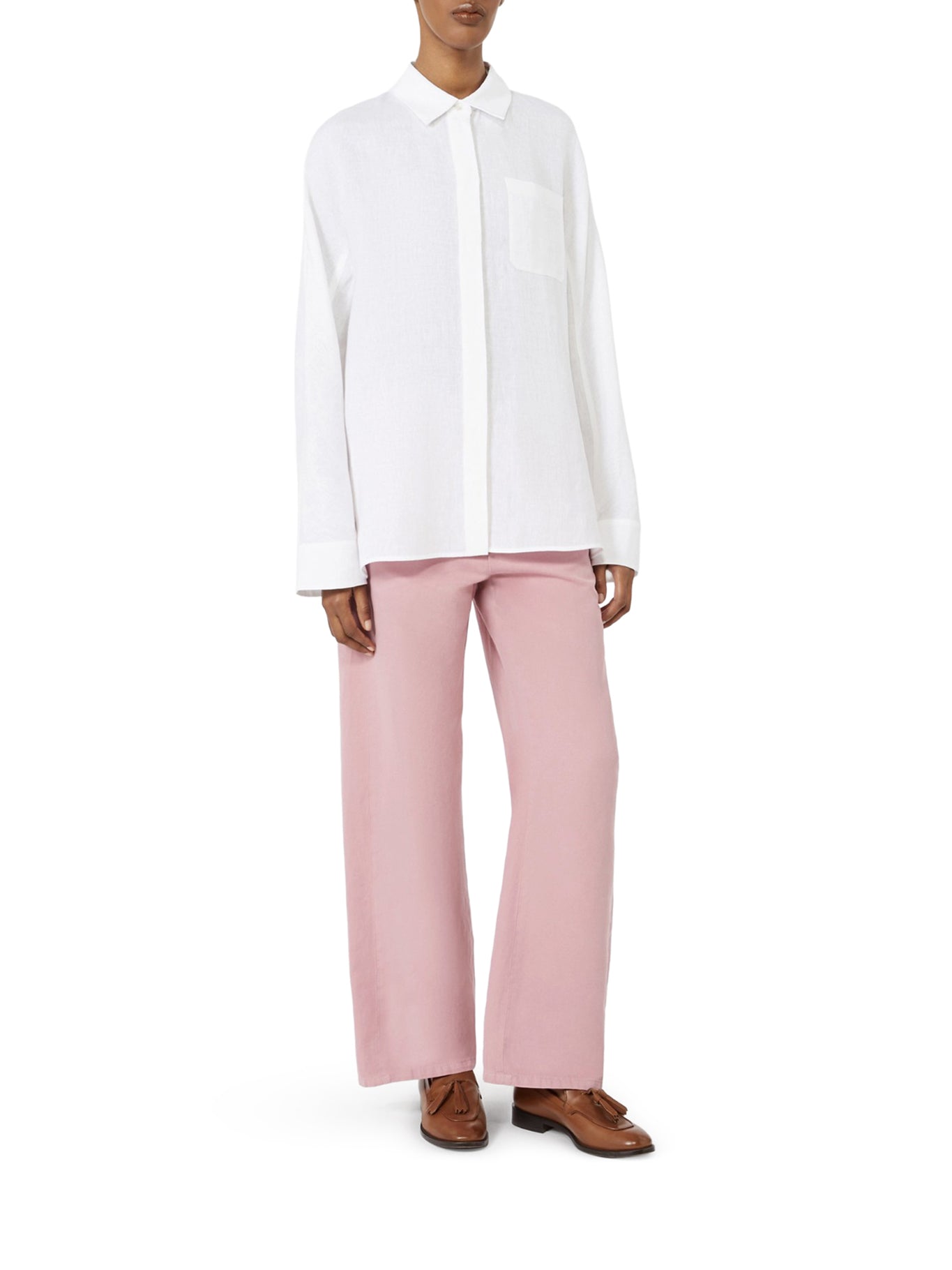 'S Max Mara LINEN CANVAS SHIRT, view 2