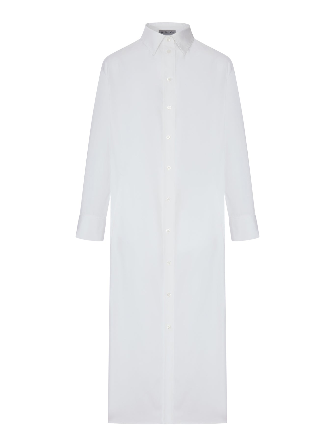 Balenciaga LONG CHEMISIER DRESS WITH DRAPE ON THE BACK