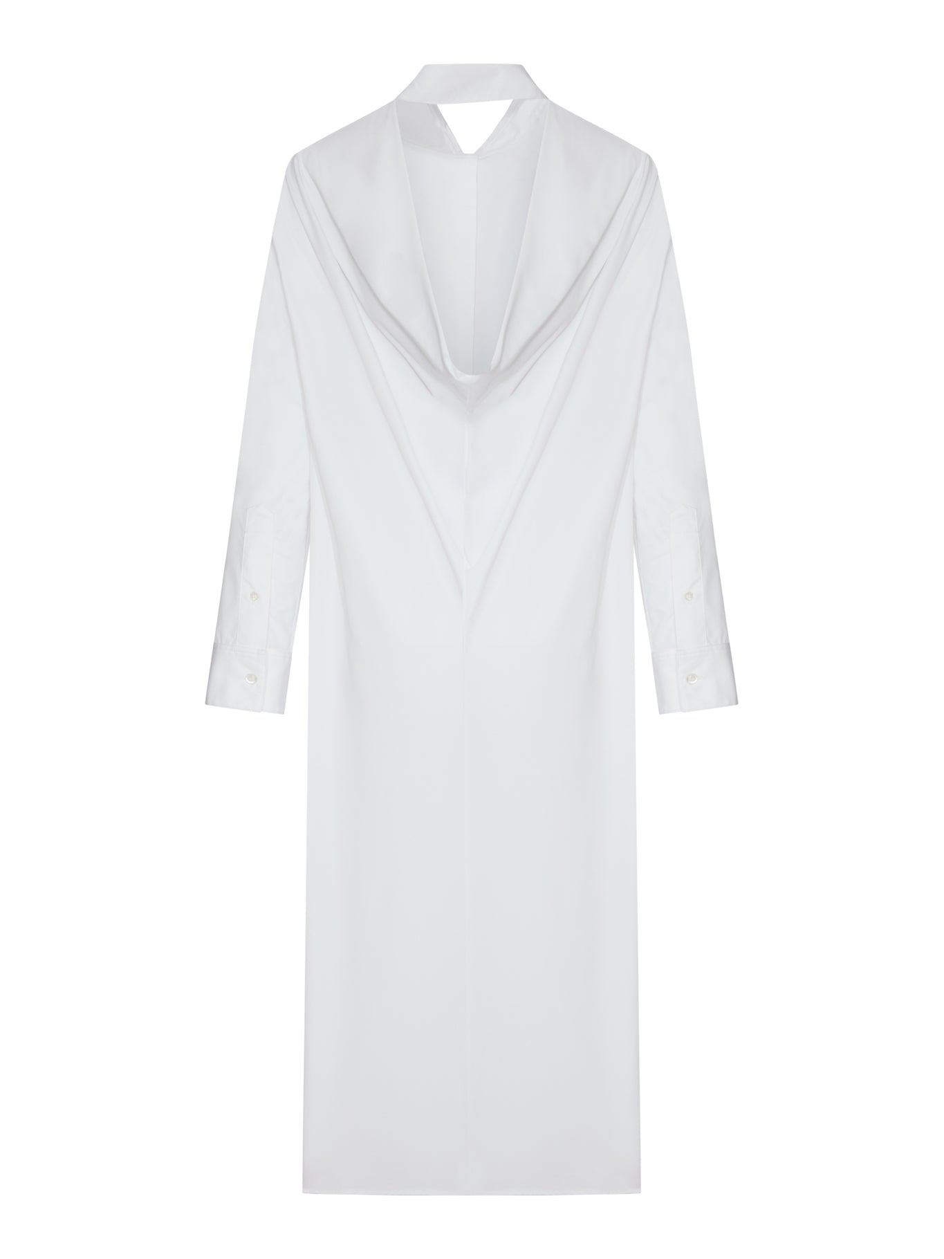 Balenciaga LONG CHEMISIER DRESS WITH DRAPE ON THE BACK, view 2