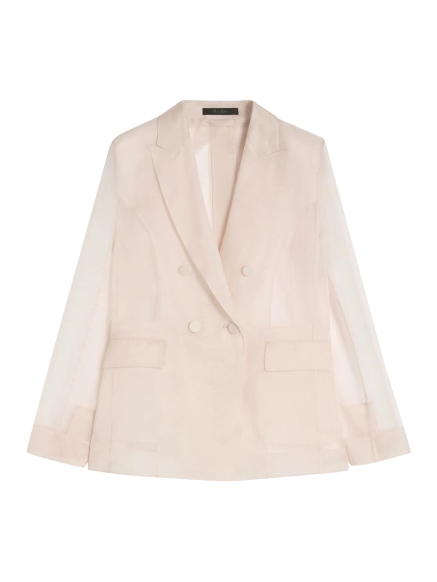 Max Mara Pianoforte SILK ORGANZA SLOGAN JACKET