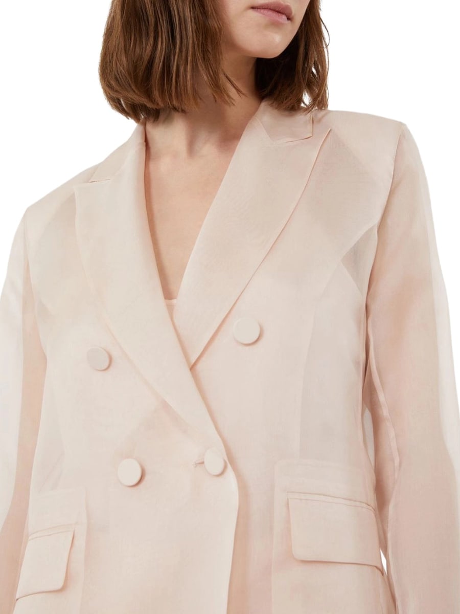 Max Mara Pianoforte SILK ORGANZA SLOGAN JACKET, view 5
