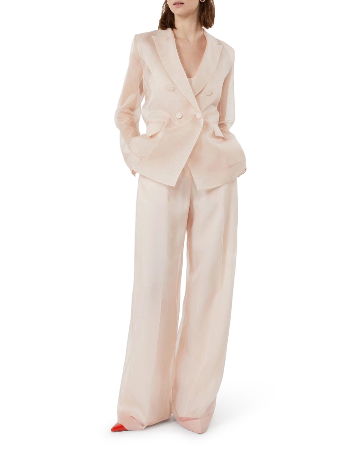 Max Mara Pianoforte SILK ORGANZA SLOGAN JACKET, view 2