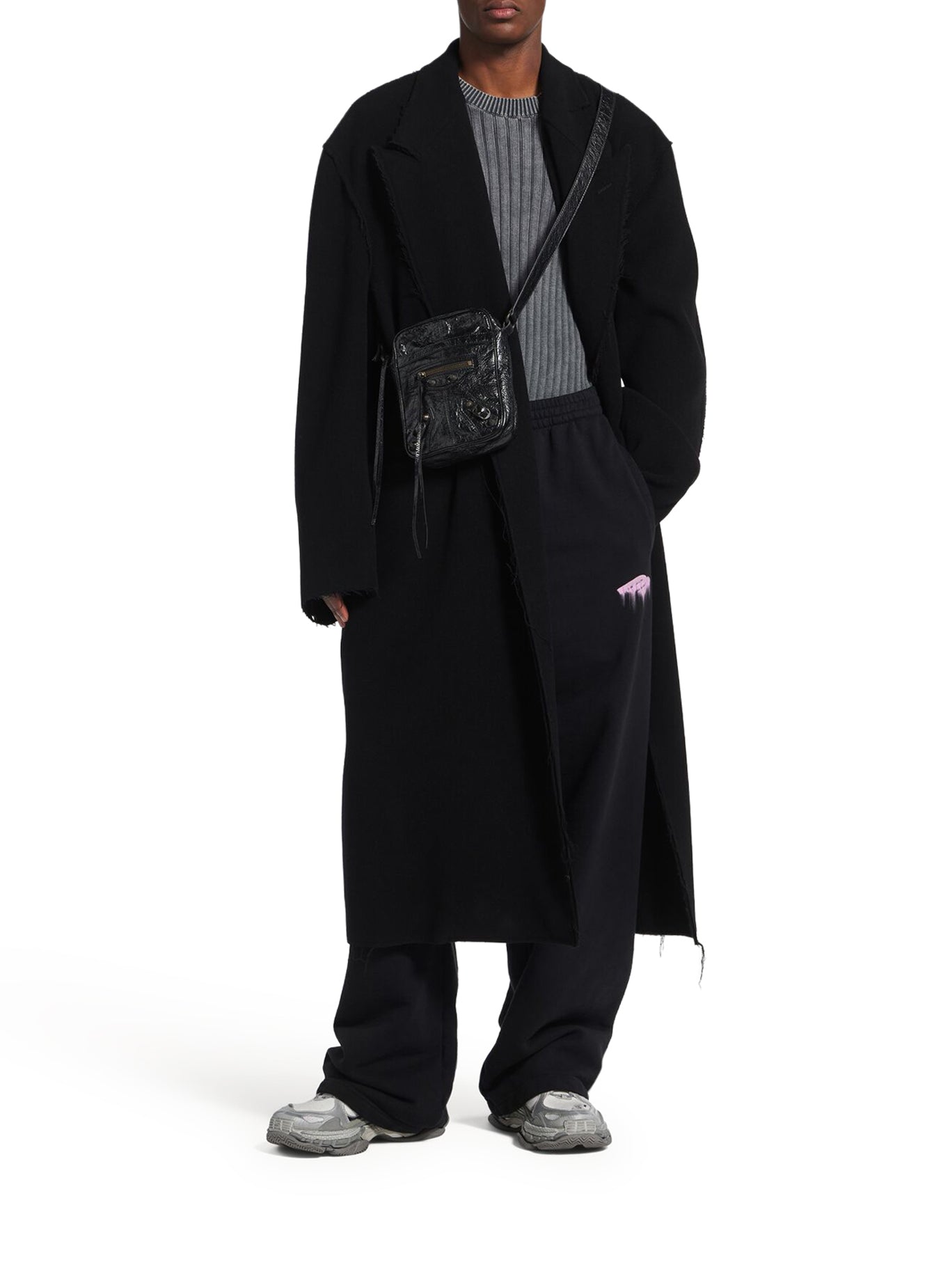 Balenciaga LE CITY MEN`S VERTICAL CROSSBODY BAG IN BLACK, view 2