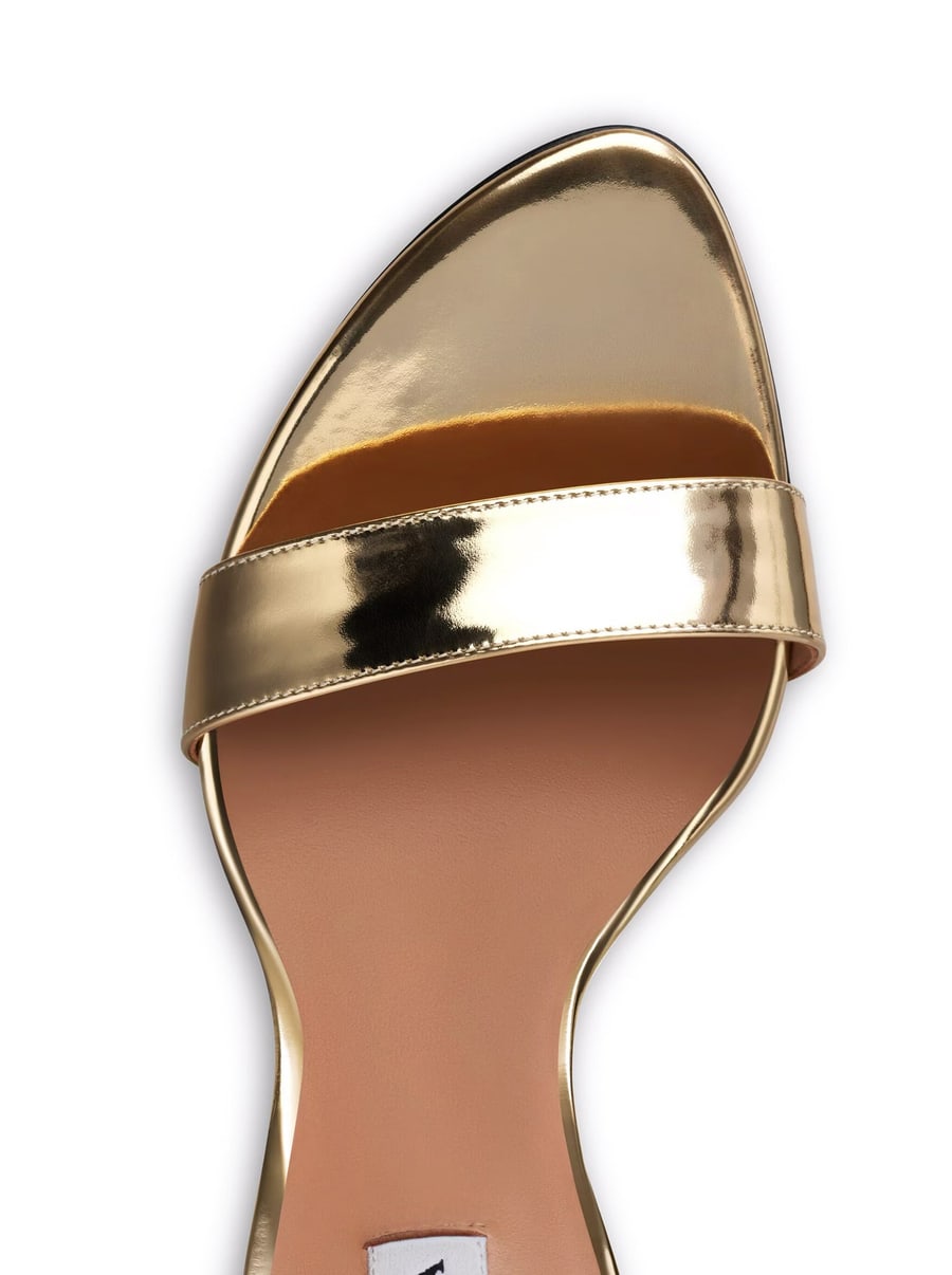 Alaïa MIRROR-EFFECT SANDALS, view 4