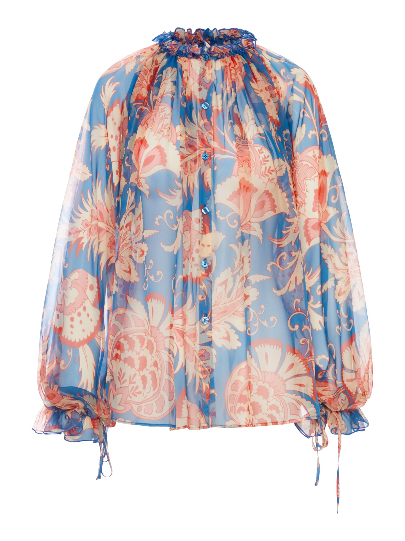 Etro SILK BLOUSE WITH FLORAL PRINT