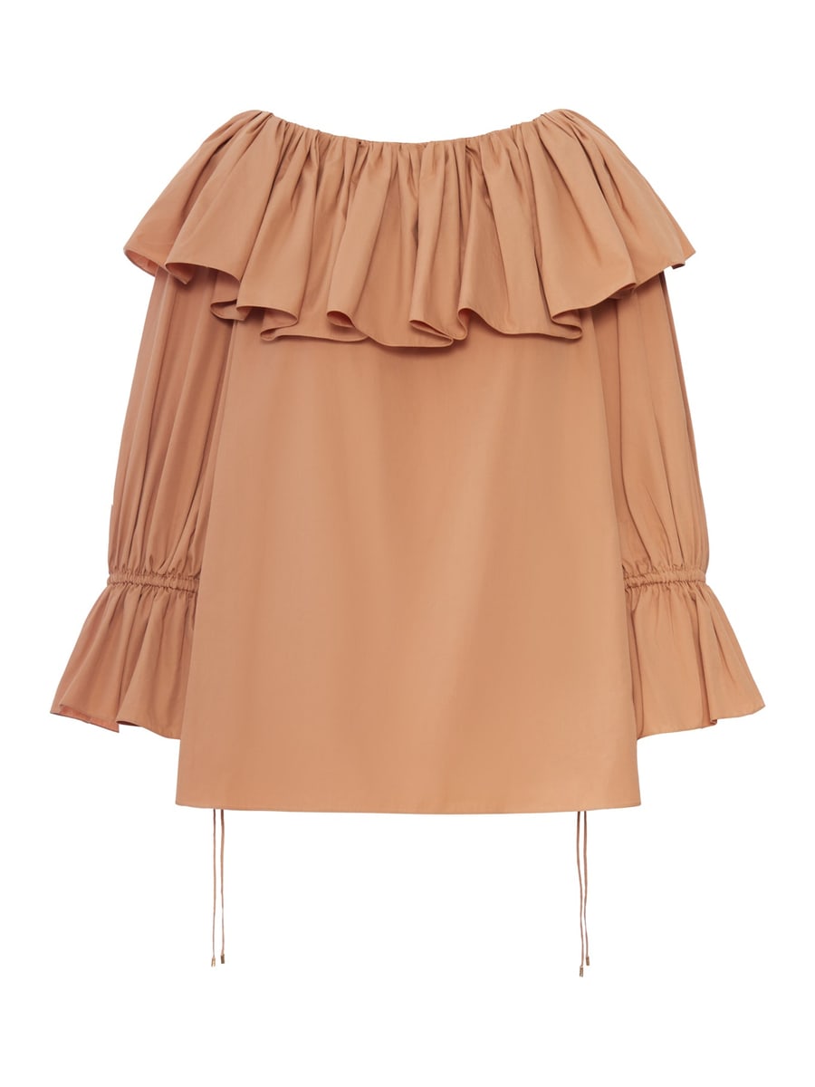 Chloé COTTON BLOUSE WITH RUFFLES
