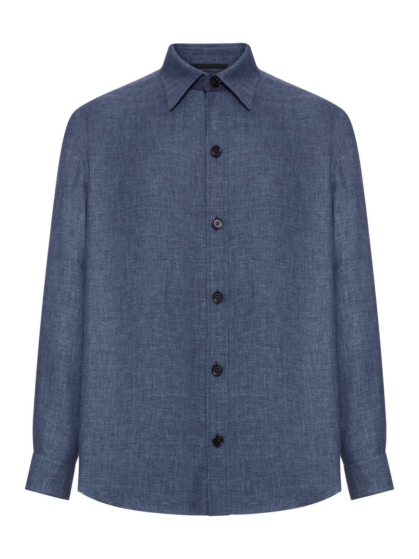 Zegna OVERSHIRT IN CASHMERE LINEN AND SILK