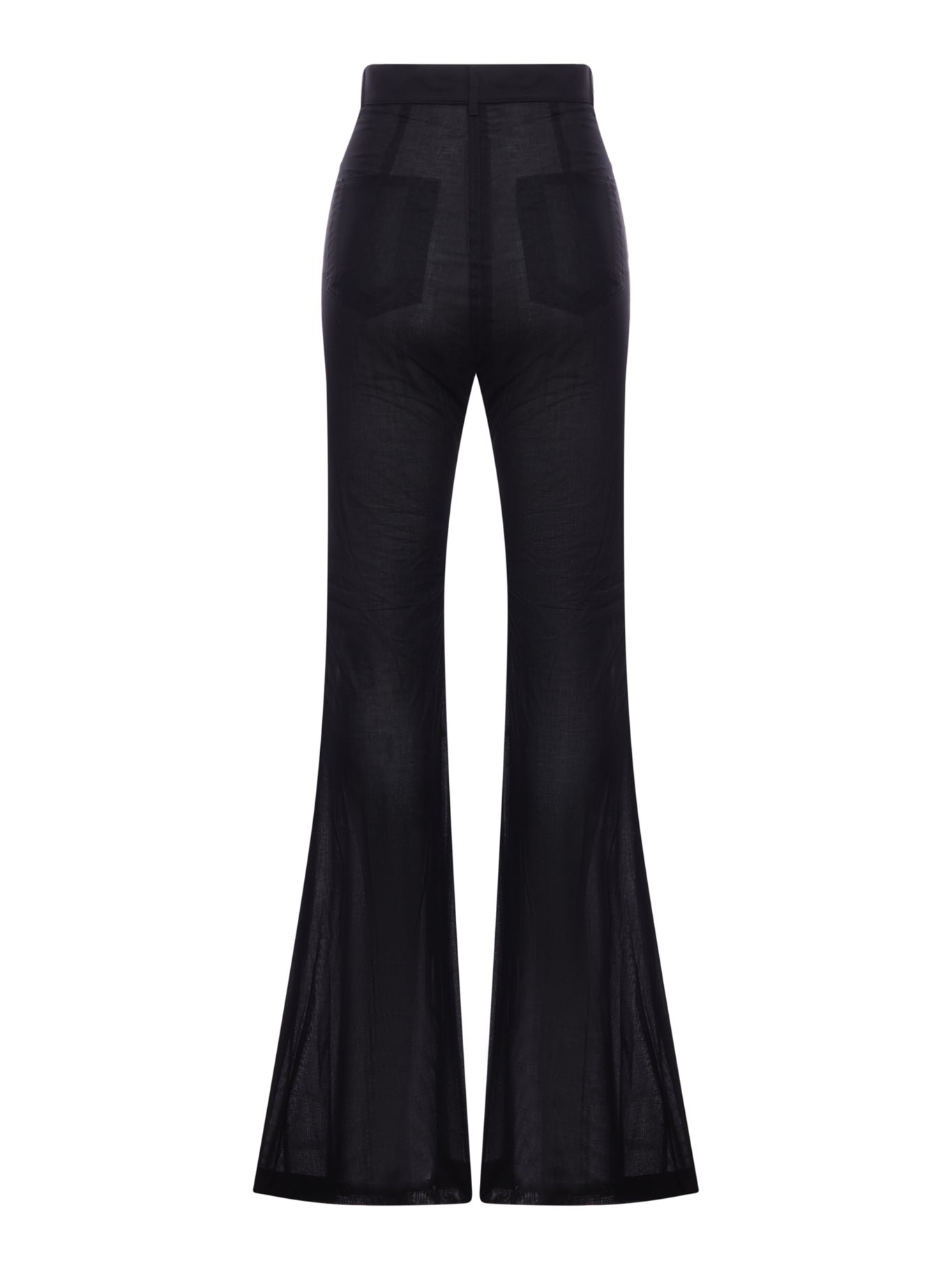 Rick Owens BOLAN BOOTCUT SEMI-TRANSPARENT PANTS, view 2
