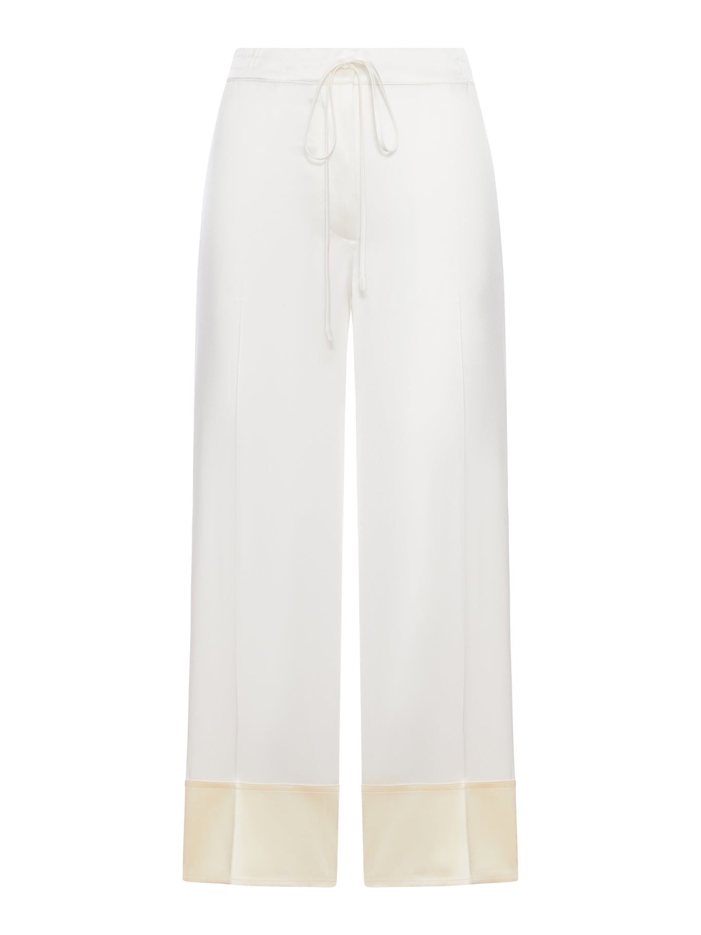 Toteme WIDE-LEG SATIN TROUSERS WITH DRAWSTRING