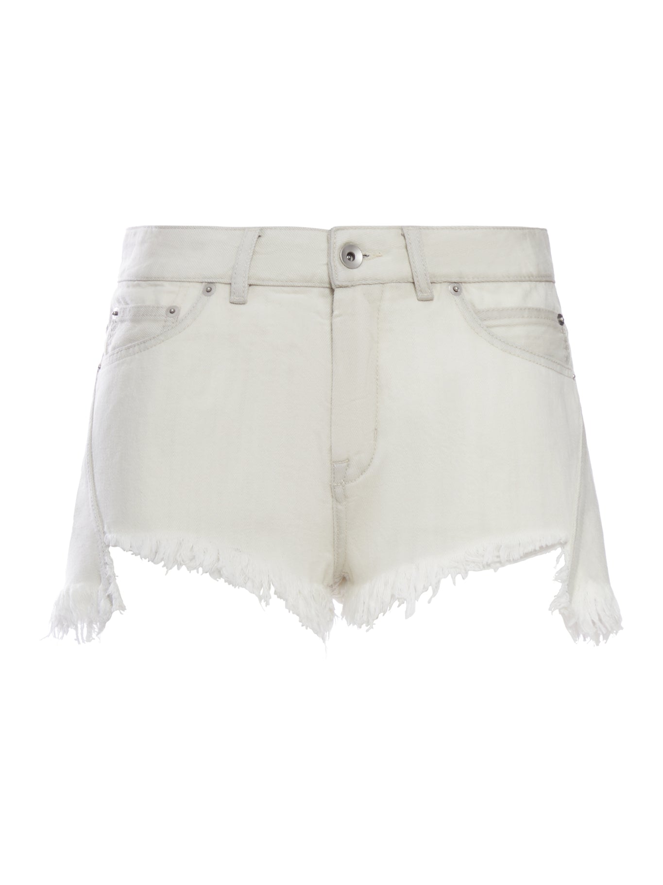 Rick Owens DENIM SHORTS WITH BIAS CUTOFFS