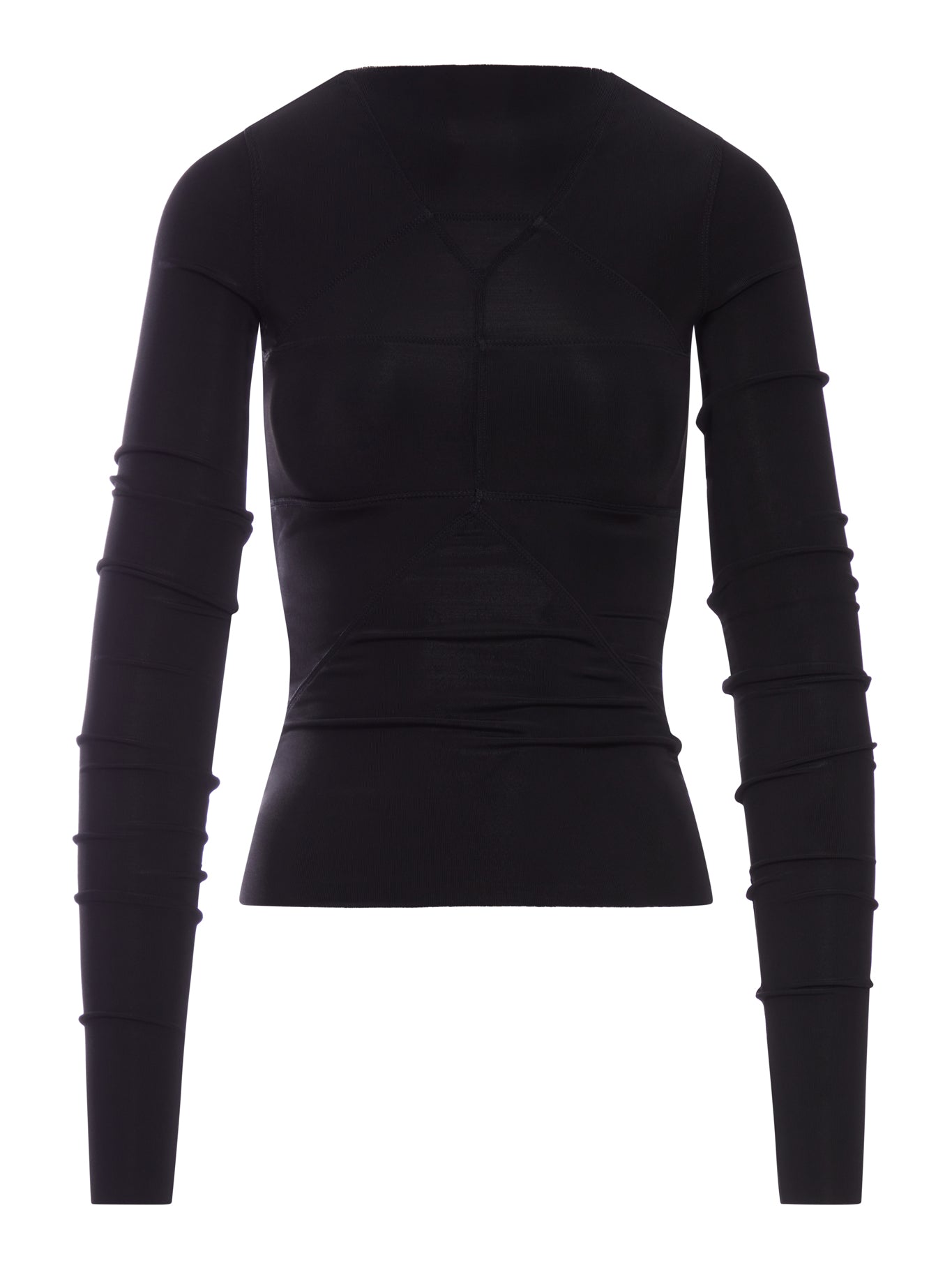 Rick Owens FITTED TEMPLE TOP WITH V-NECK BACK
