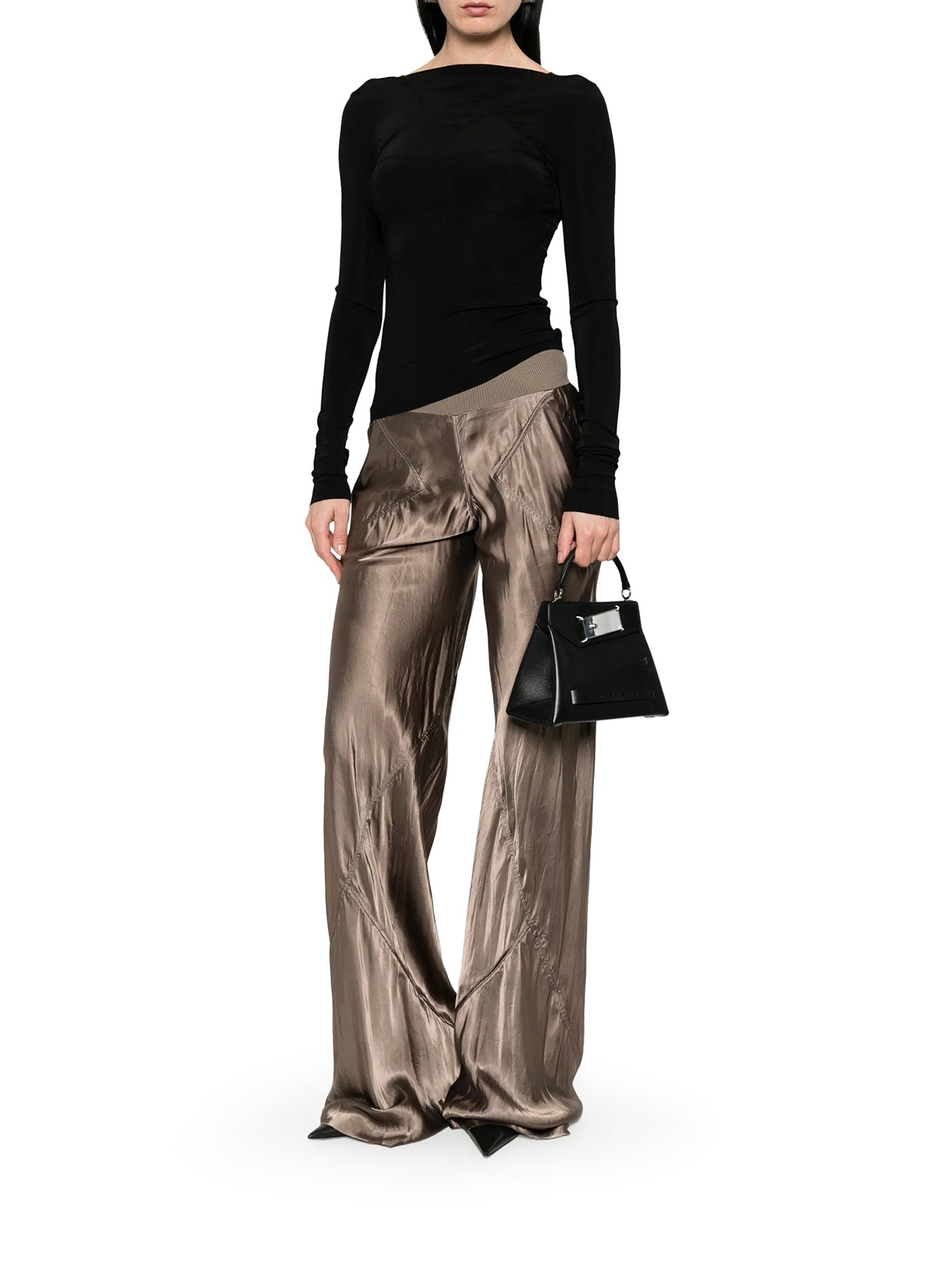 Rick Owens FITTED TEMPLE TOP WITH V-NECK BACK, view 2