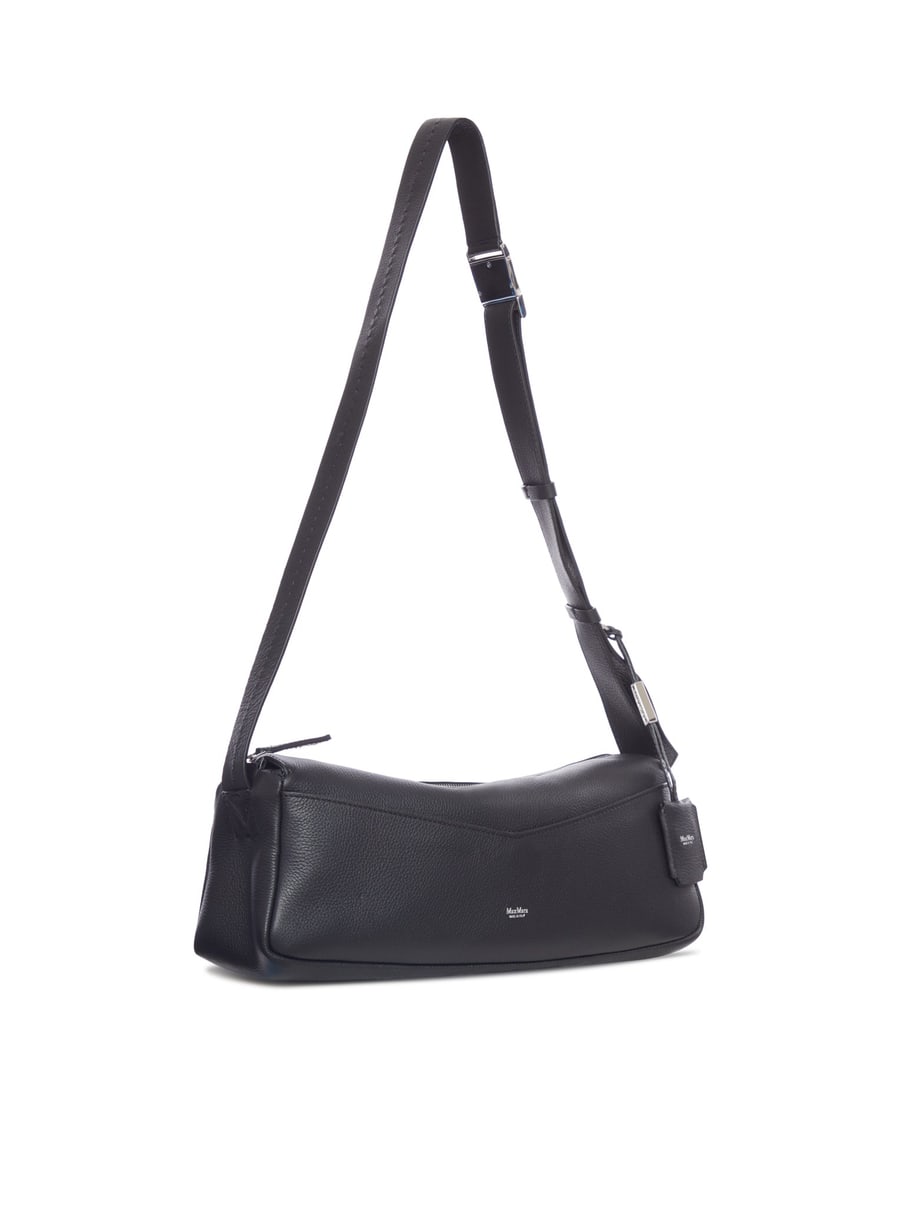 Max Mara HAMMERED LEATHER SHOULDER BAG, view 2