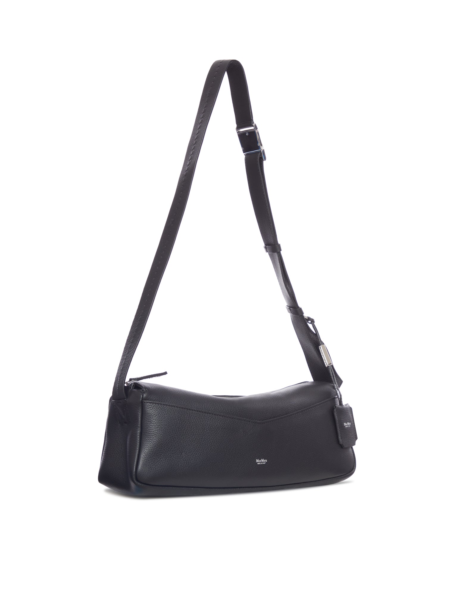 Max Mara HAMMERED LEATHER SHOULDER BAG, view 2