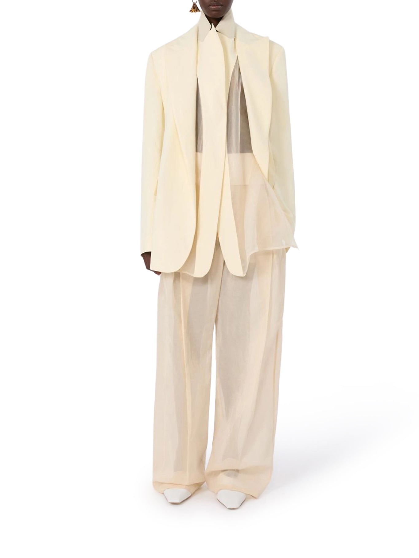 Sportmax DOUBLE COLLAR BLAZER IN VISCOSE BLEND, view 2