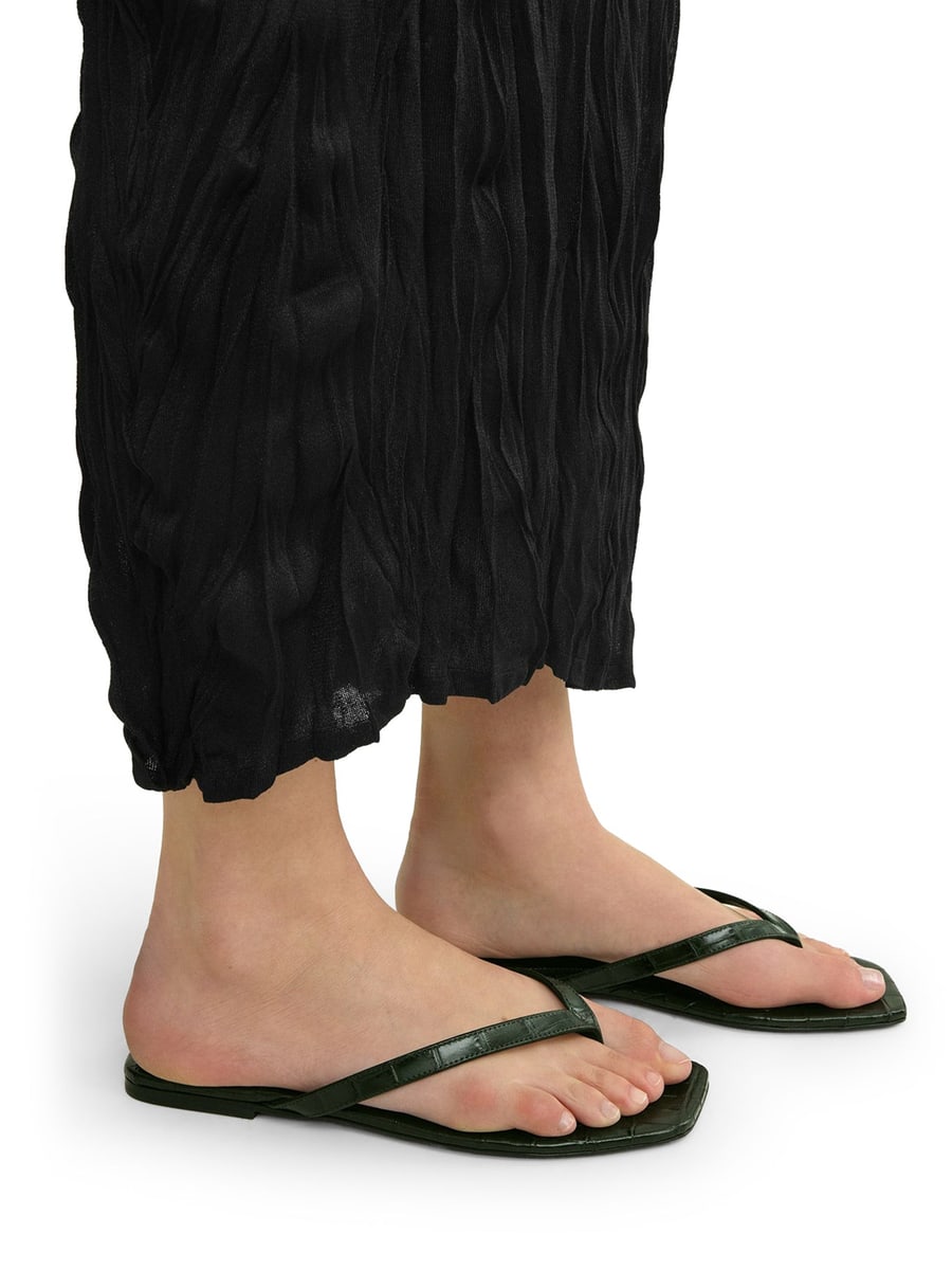 Toteme CROCO-EMBOSSED FLIP-FLOPS, view 3