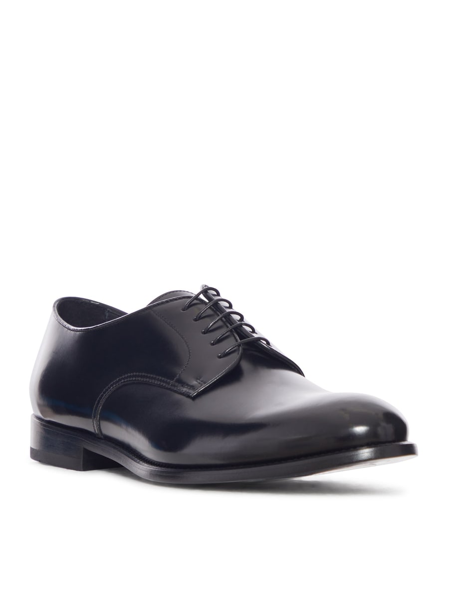Doucals DERBY LACE-UP IN SHINY LEATHER, view 2