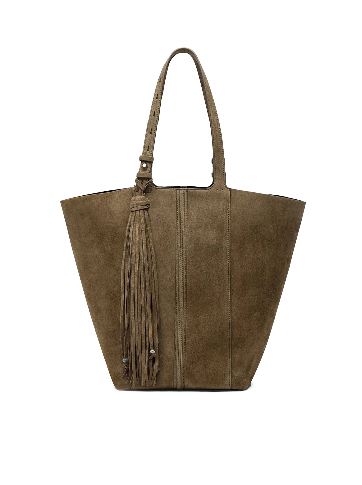 Golden Goose SUEDE TOTE BAG WITH FRINGES