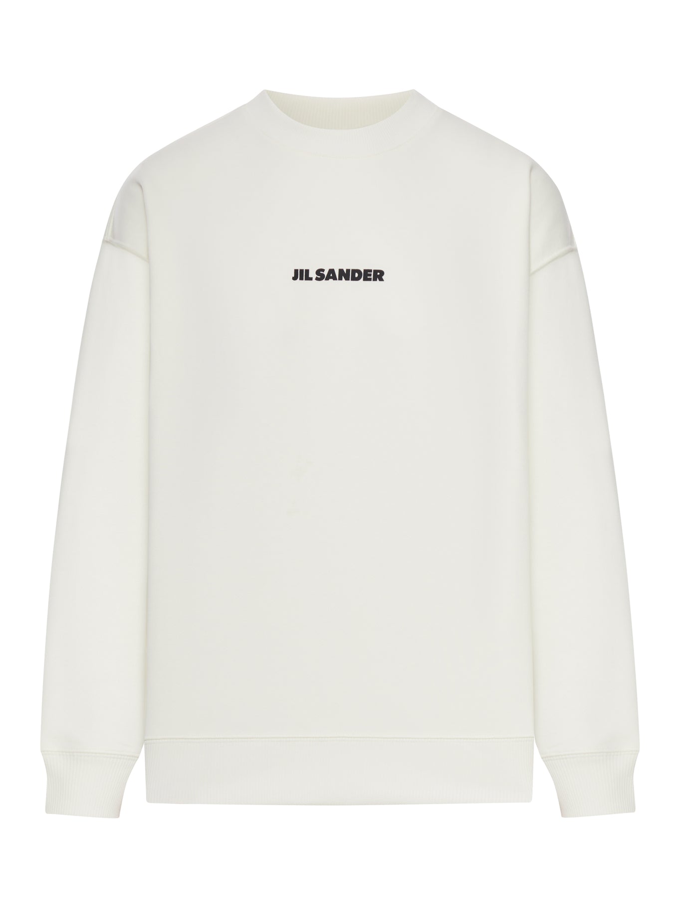 Jil Sander CREW NECK COTTON SWEATSHIRT WITH LOGO