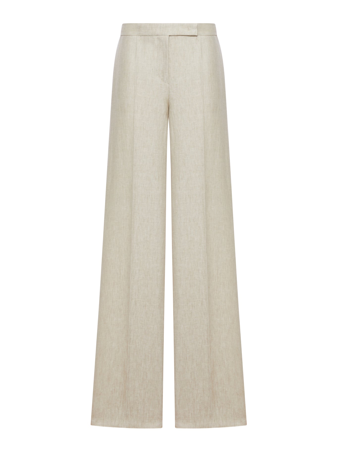 Max Mara WIDE LINEN DRILL TROUSERS