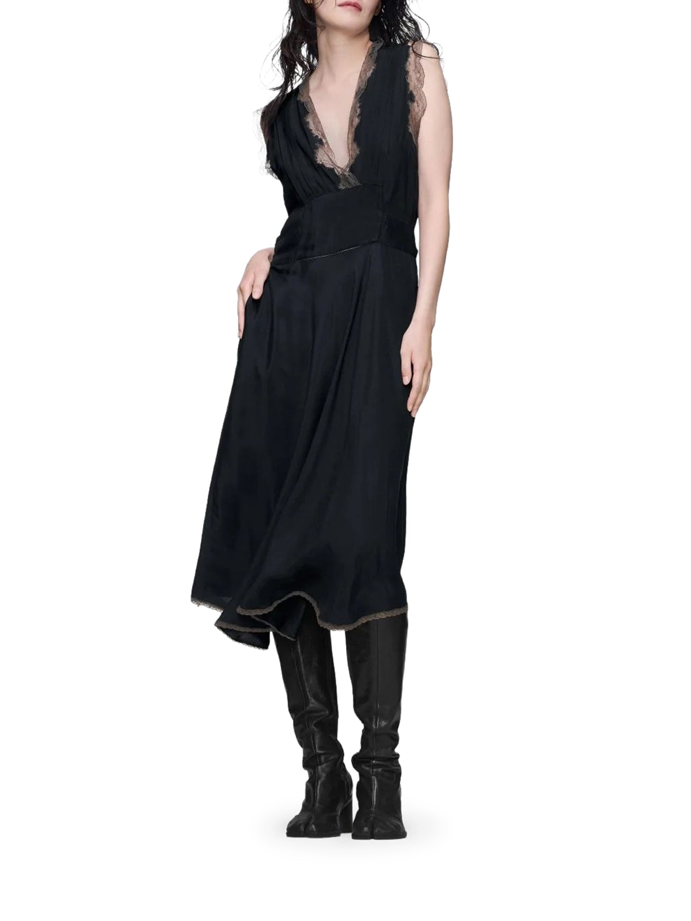 Maison Margiela SILK MIDI DRESS, view 2