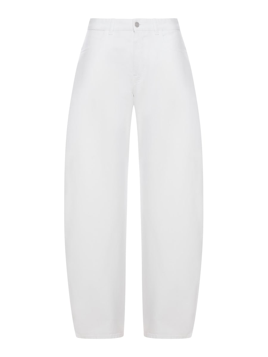 Alaïa LOW-WAISTED ROUNDED JEANS