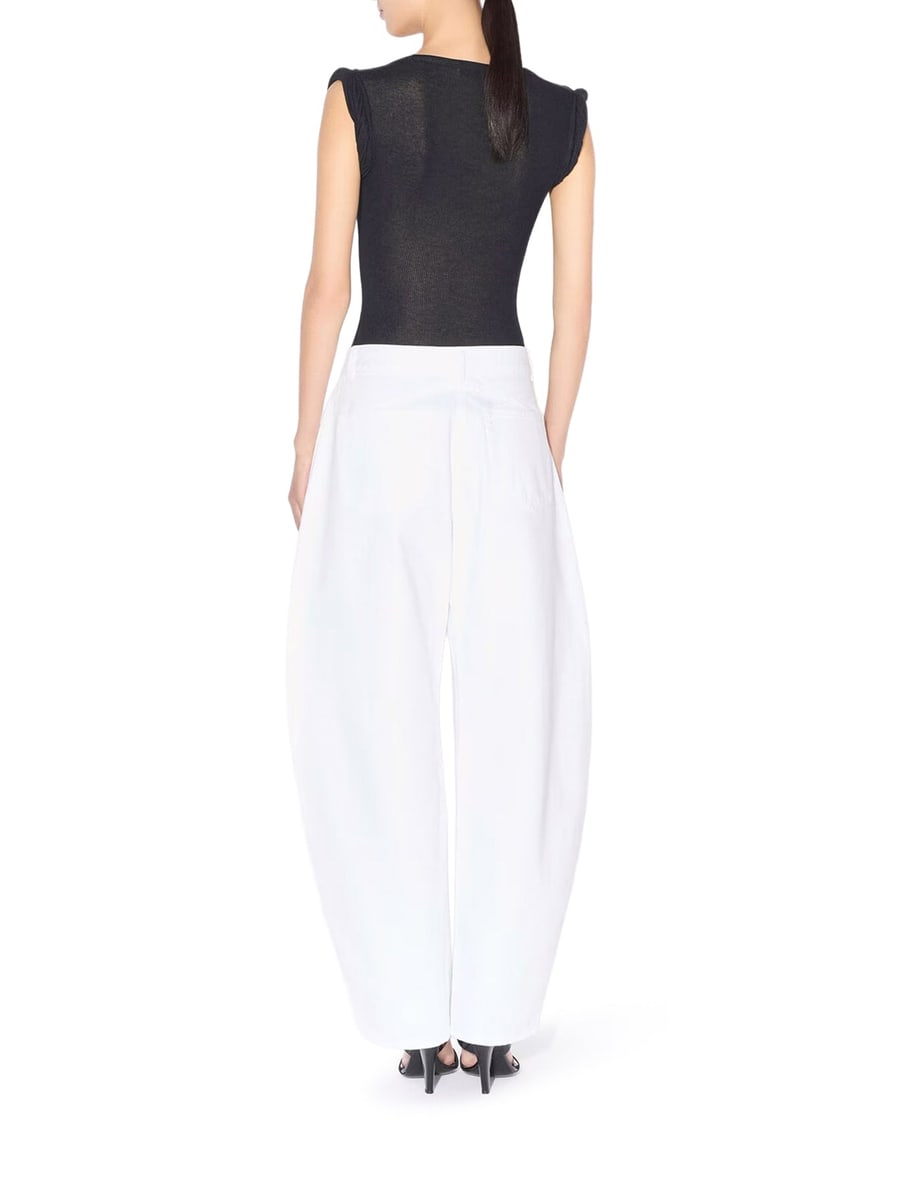 Alaïa LOW-WAISTED ROUNDED JEANS, view 3
