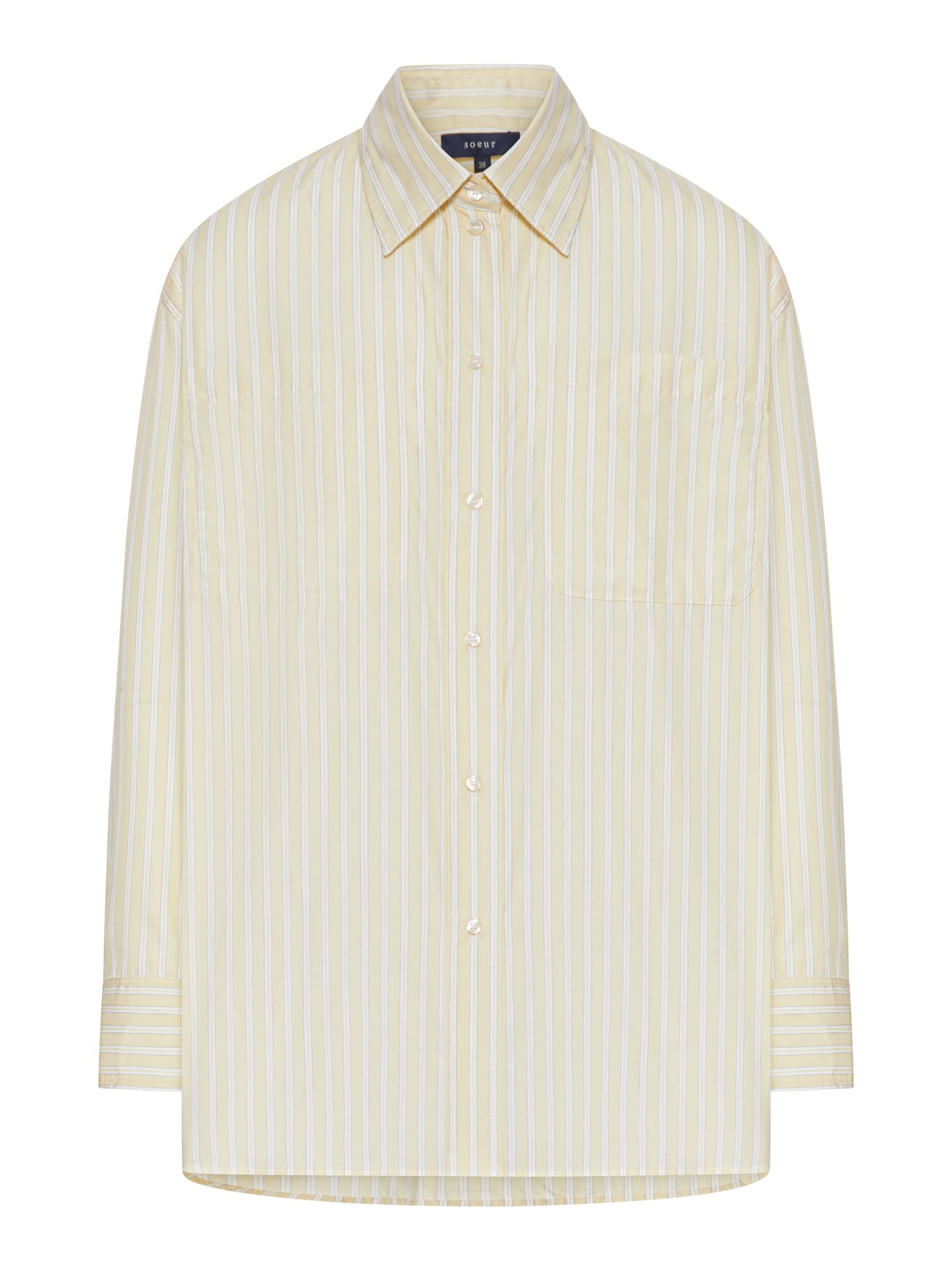 Soeur OVERSIZED COTTON SHIRT WITH PATCHED POCKET
