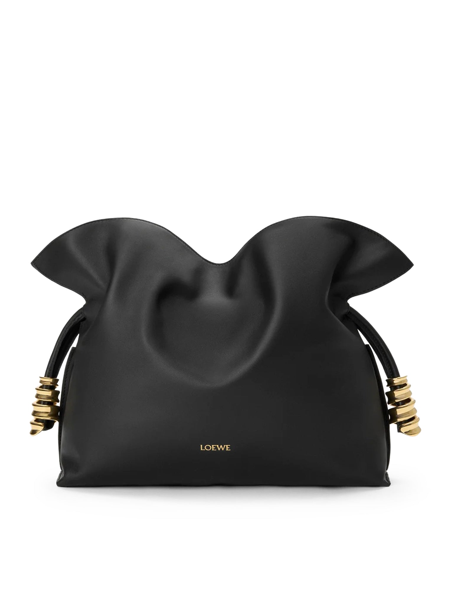 Loewe MEDIUM COIL FLAMENCO CLUTCH BAG IN CALFSKIN NAPPA