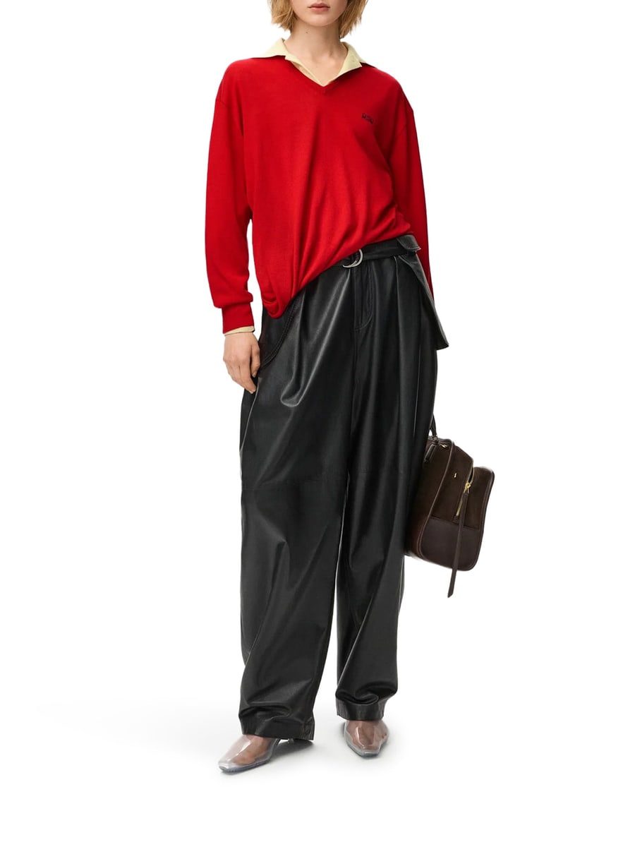 Loewe DRAPED MERINO WOOL SWEATER, view 2
