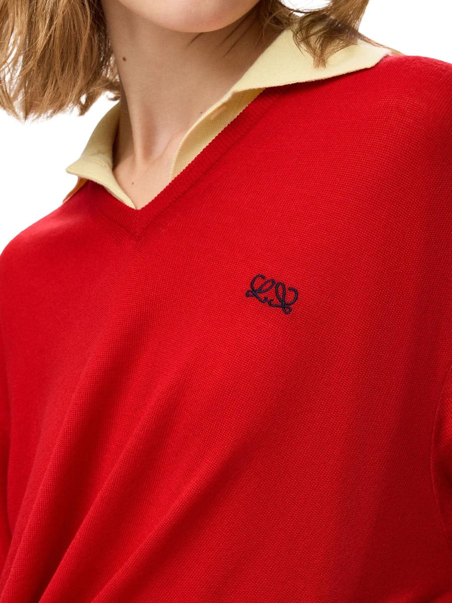 Loewe DRAPED MERINO WOOL SWEATER, view 5
