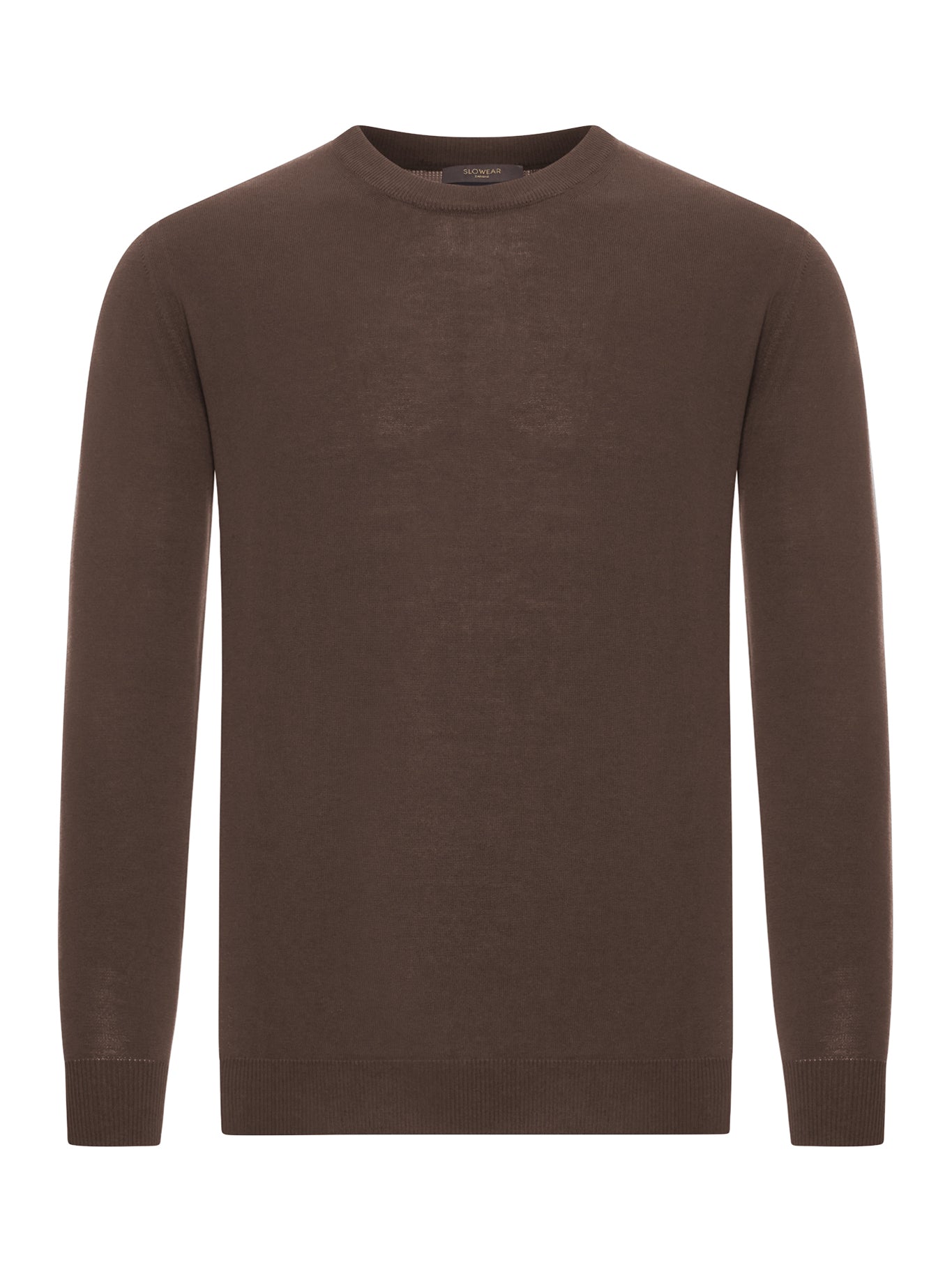 Zanone SLIM FIT CREW NECK SWEATER IN COTTON CREPE