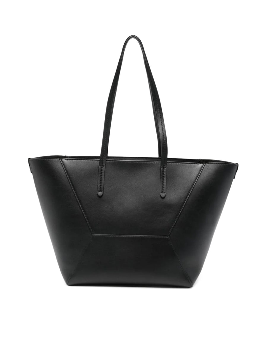 Brunello Cucinelli LEATHER SHOPPER BAG, view 4