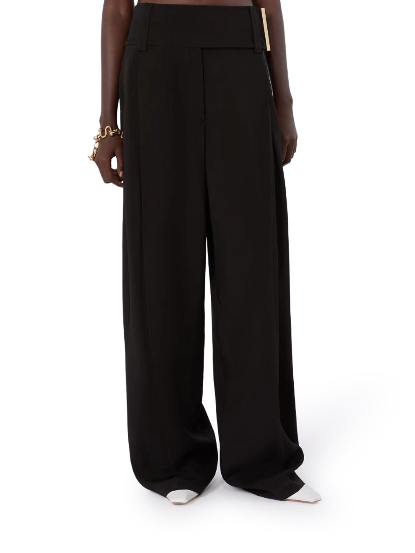 Sportmax WIDE SATIN TROUSERS, view 2