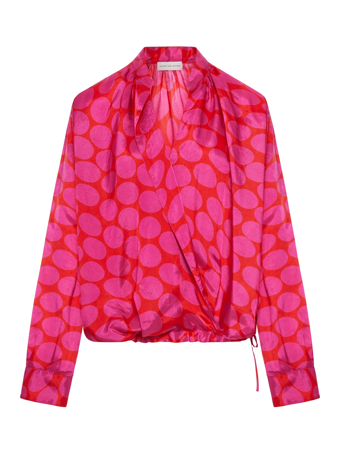 Dries Van Noten MAXI POLKA DOT PRINT BLOUSE