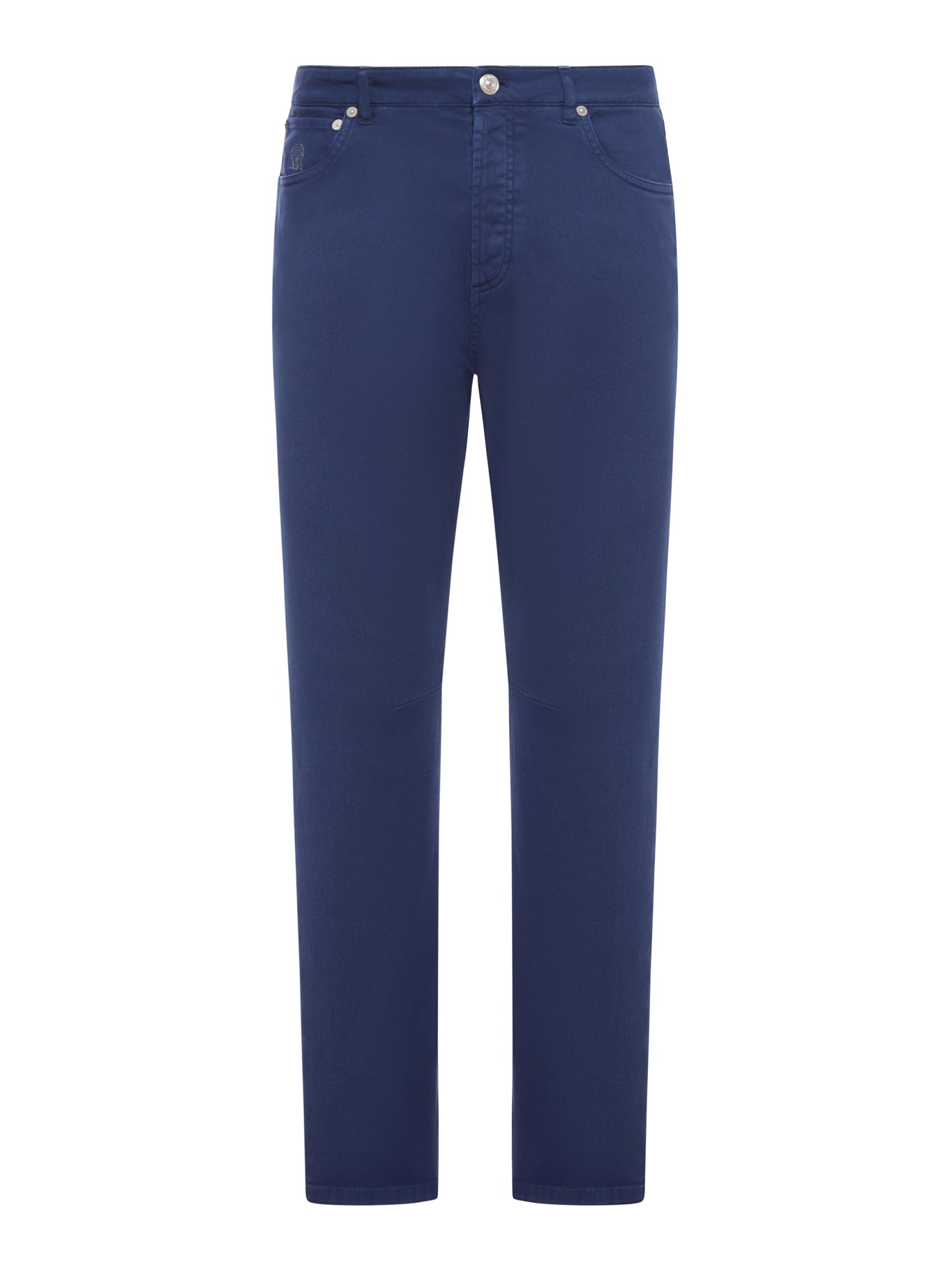 Brunello Cucinelli FIVE-POCKET GARMENT-DYED DENIM TROUSERS
