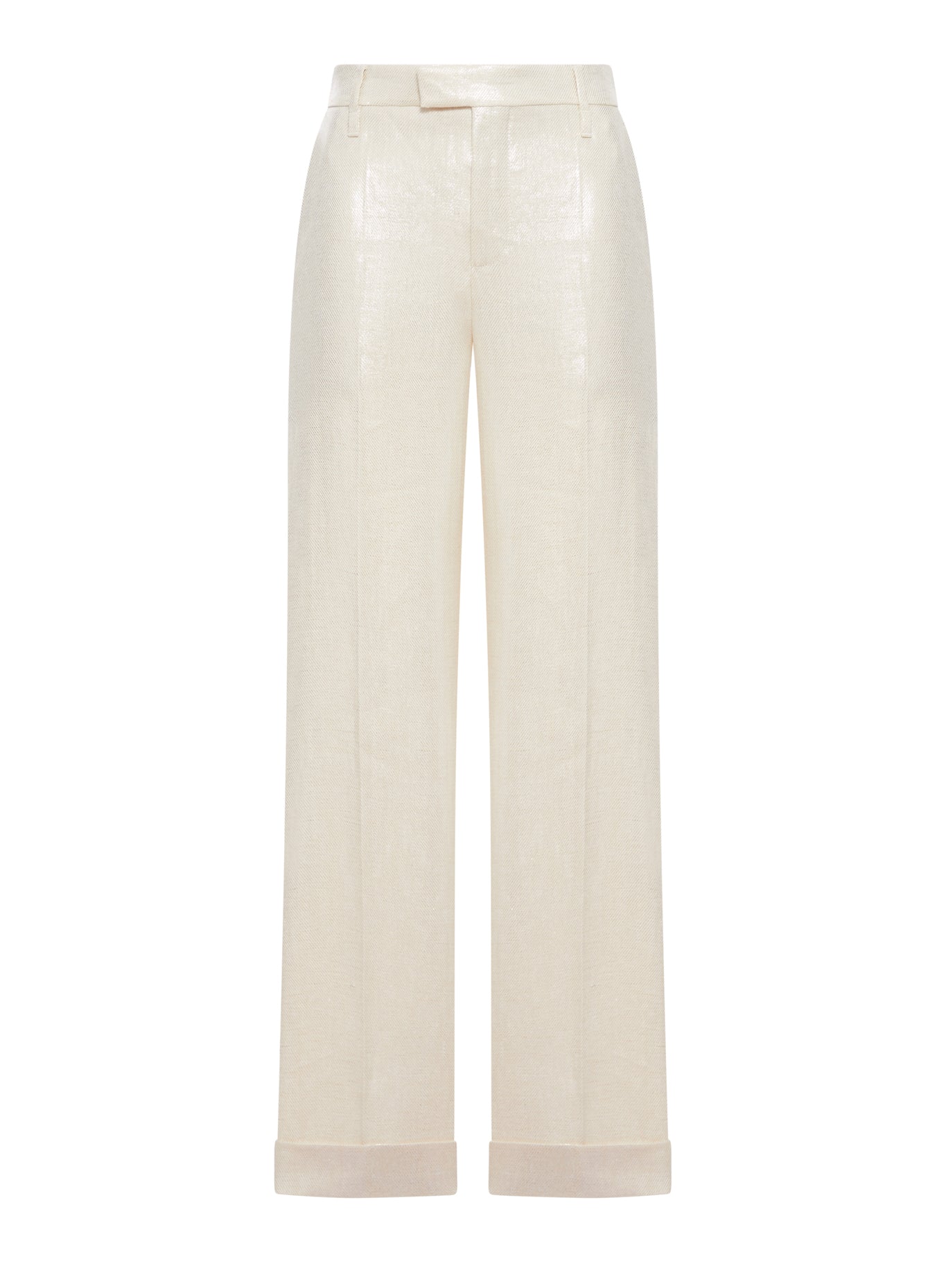 Brunello Cucinelli WIDE-LEG TAILORED LINEN TROUSERS