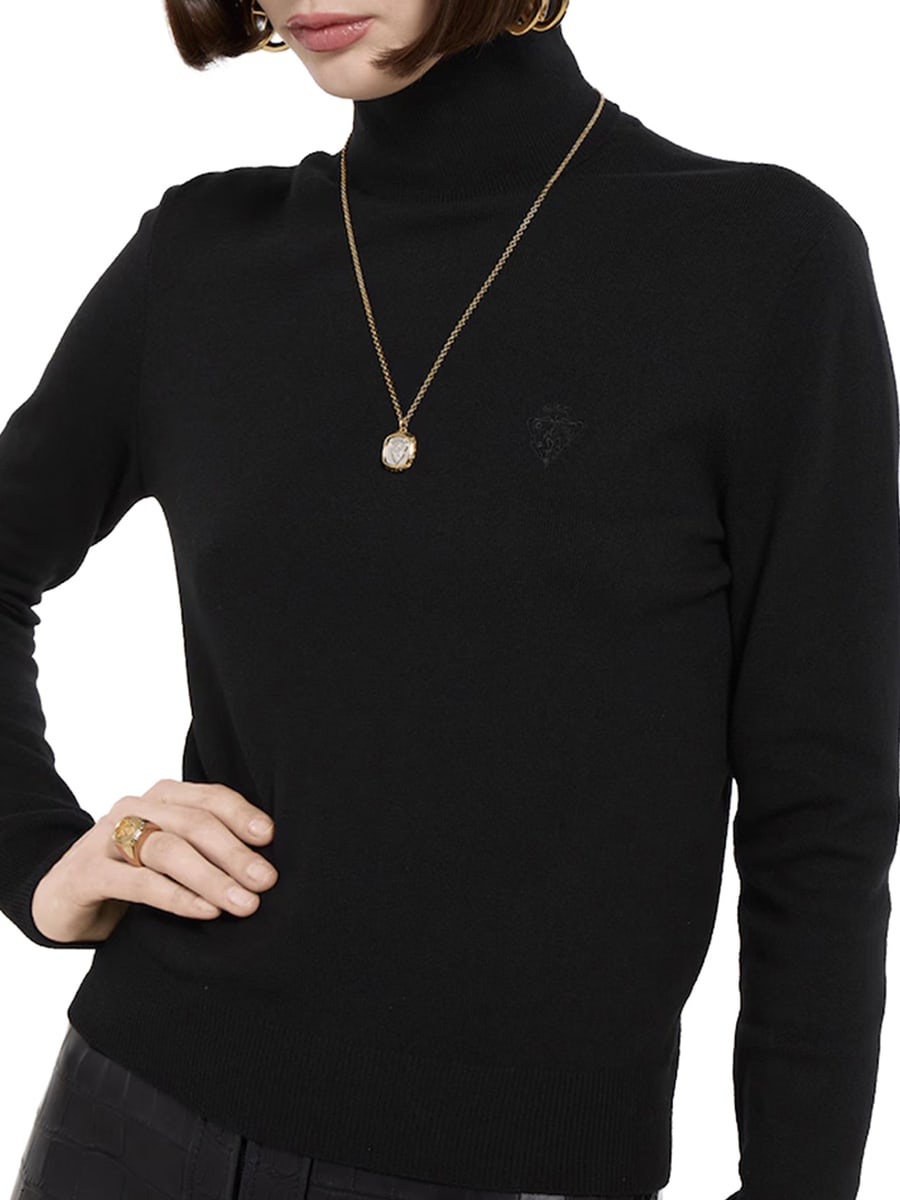 Gucci WOOL TURTLENECK WITH EMBROIDERY, view 4