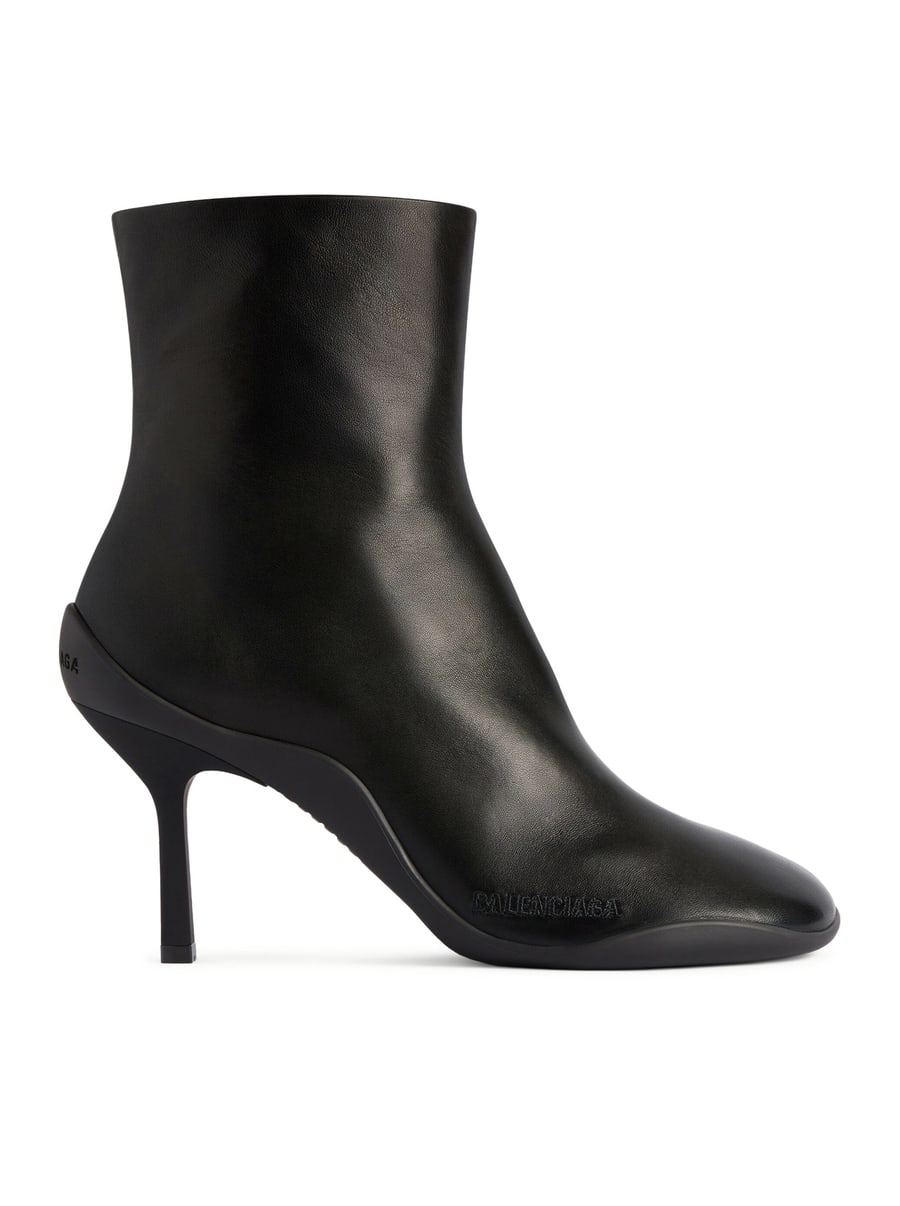 Balenciaga SHIBUYA 80MM SHINY SHEEPSKIN ANKLE BOOTS